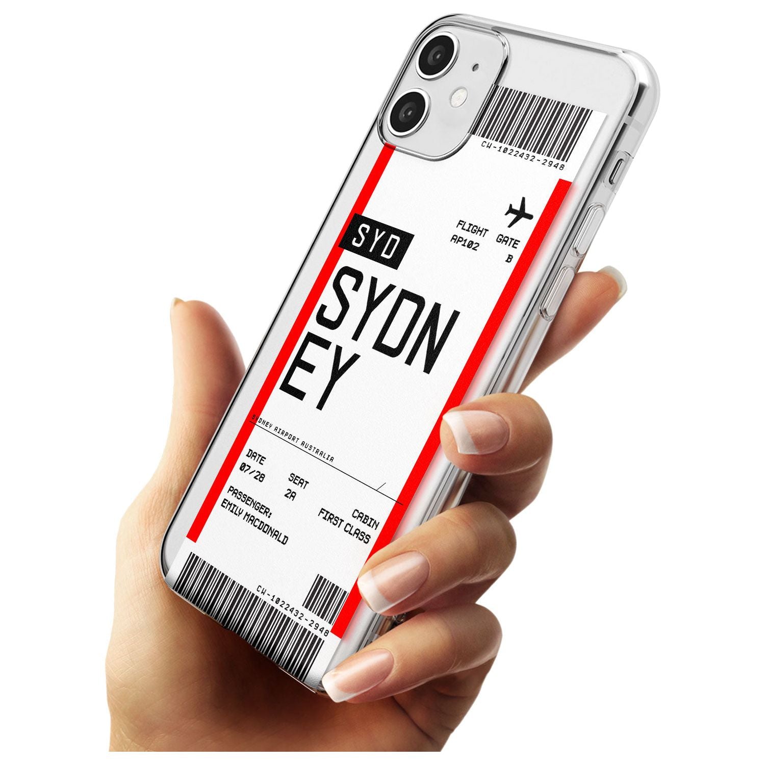 Sydney Boarding Pass iPhone Case Custom Phone Case - Case Warehouse