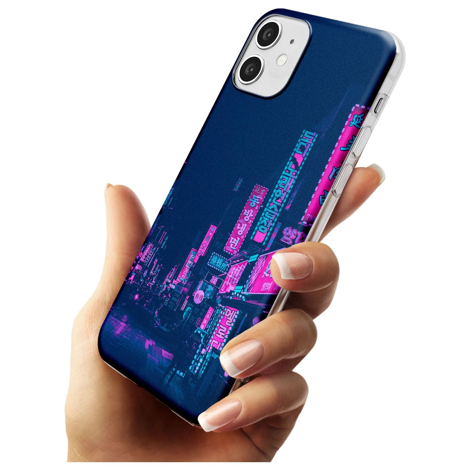 Pink & Turquoise - Neon Cities iPhone Case Phone Case - Case Warehouse