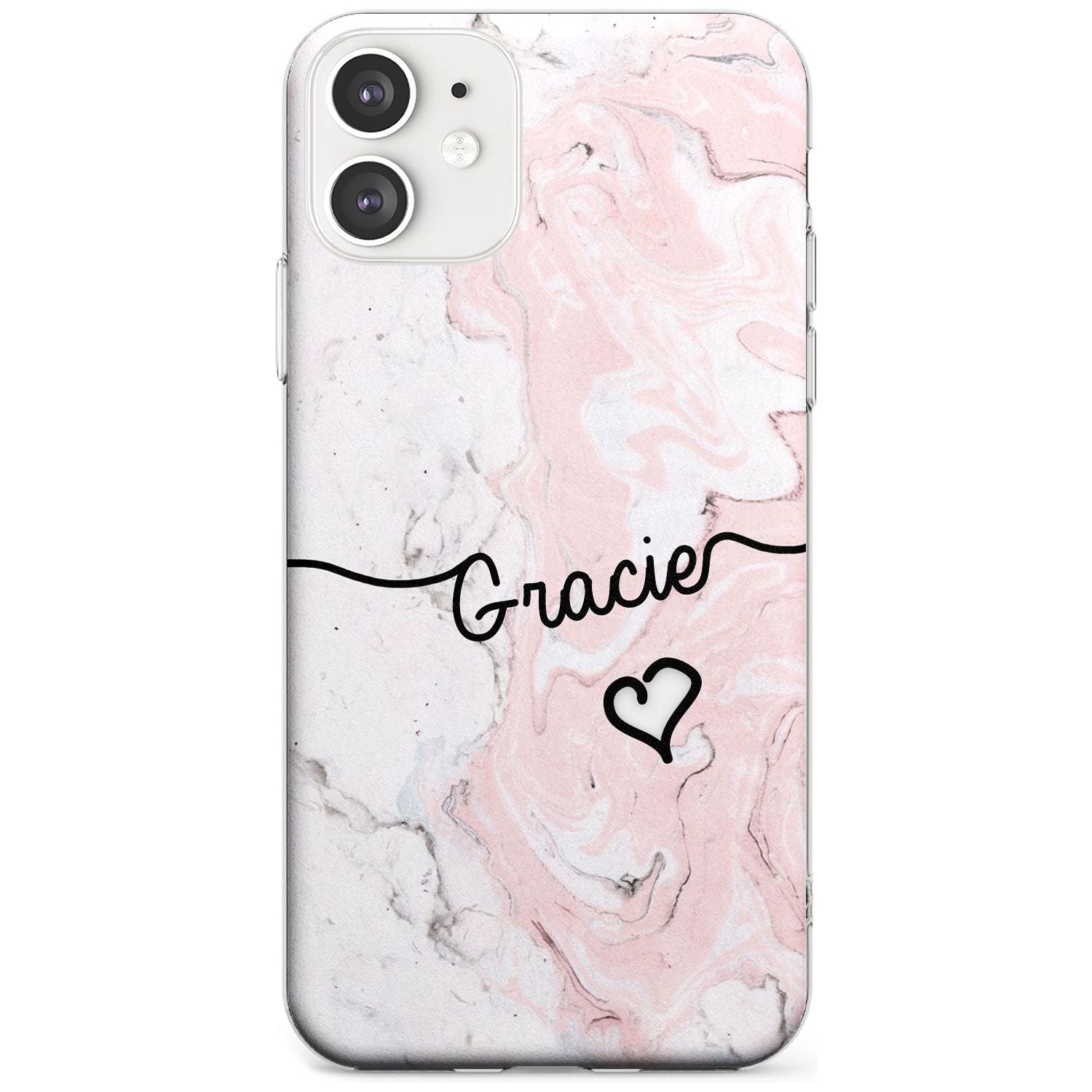 Pink Marble iPhone Case Slim Case Custom Phone Case - Case Warehouse