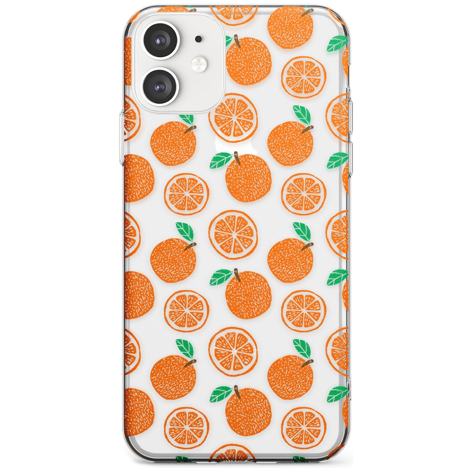 Orange Pattern iPhone Case Slim Case Phone Case - Case Warehouse