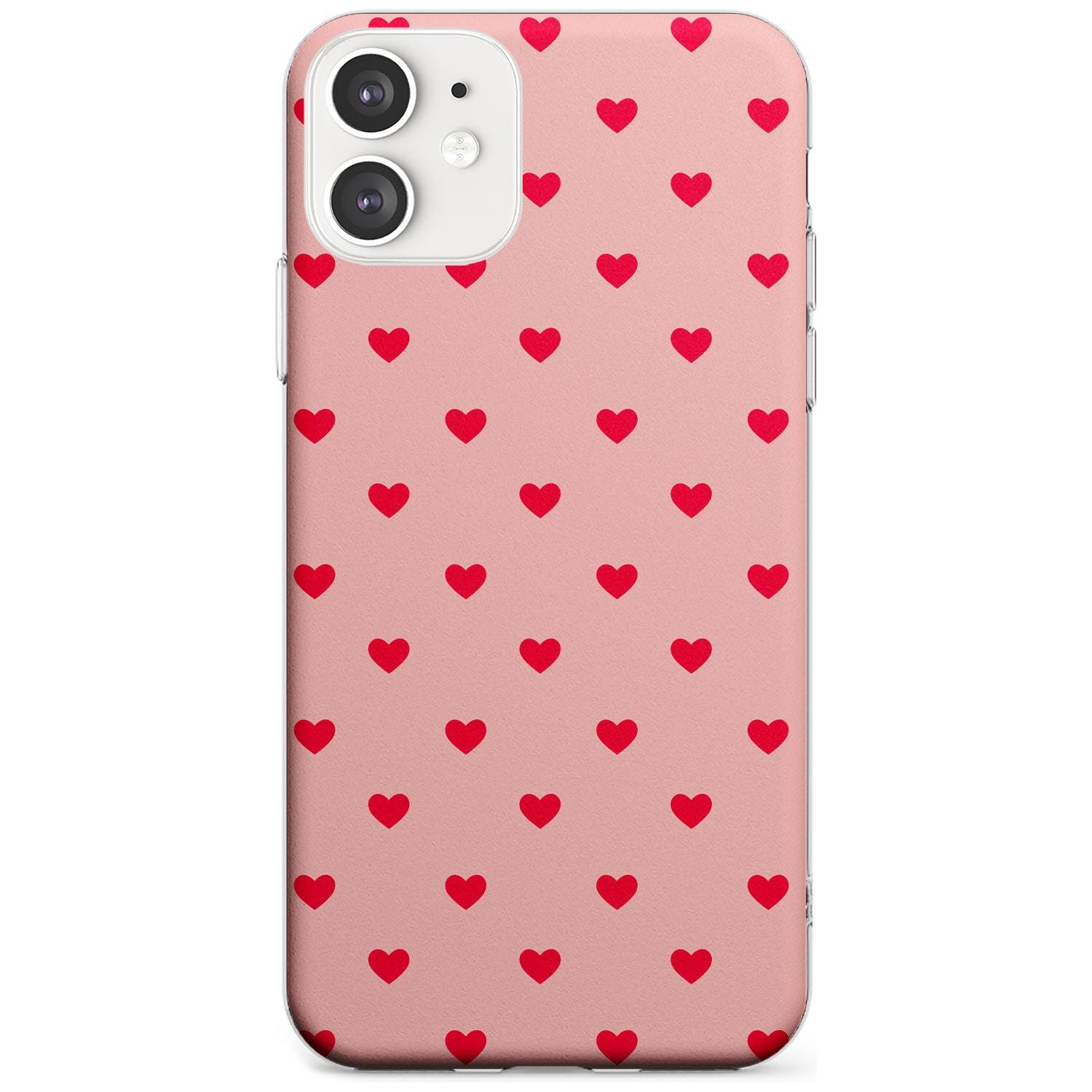 Small Heart Pattern: Red & Pink