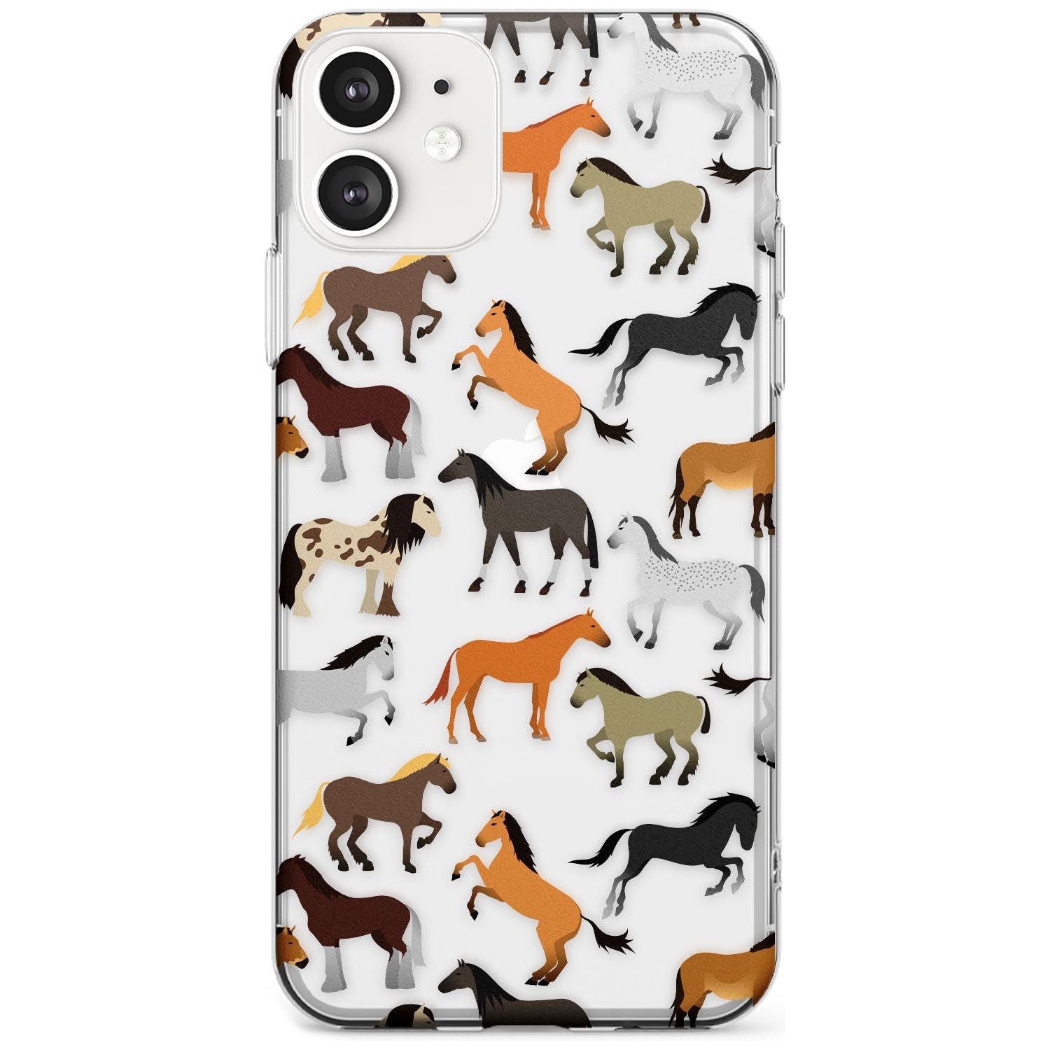 Horse Pattern Slim TPU Phone Case for iPhone 11
