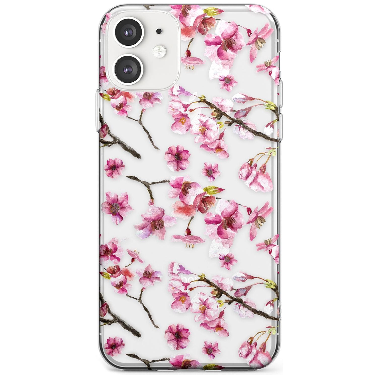 Sakura Watercolour iPhone Case Slim Case Phone Case - Case Warehouse