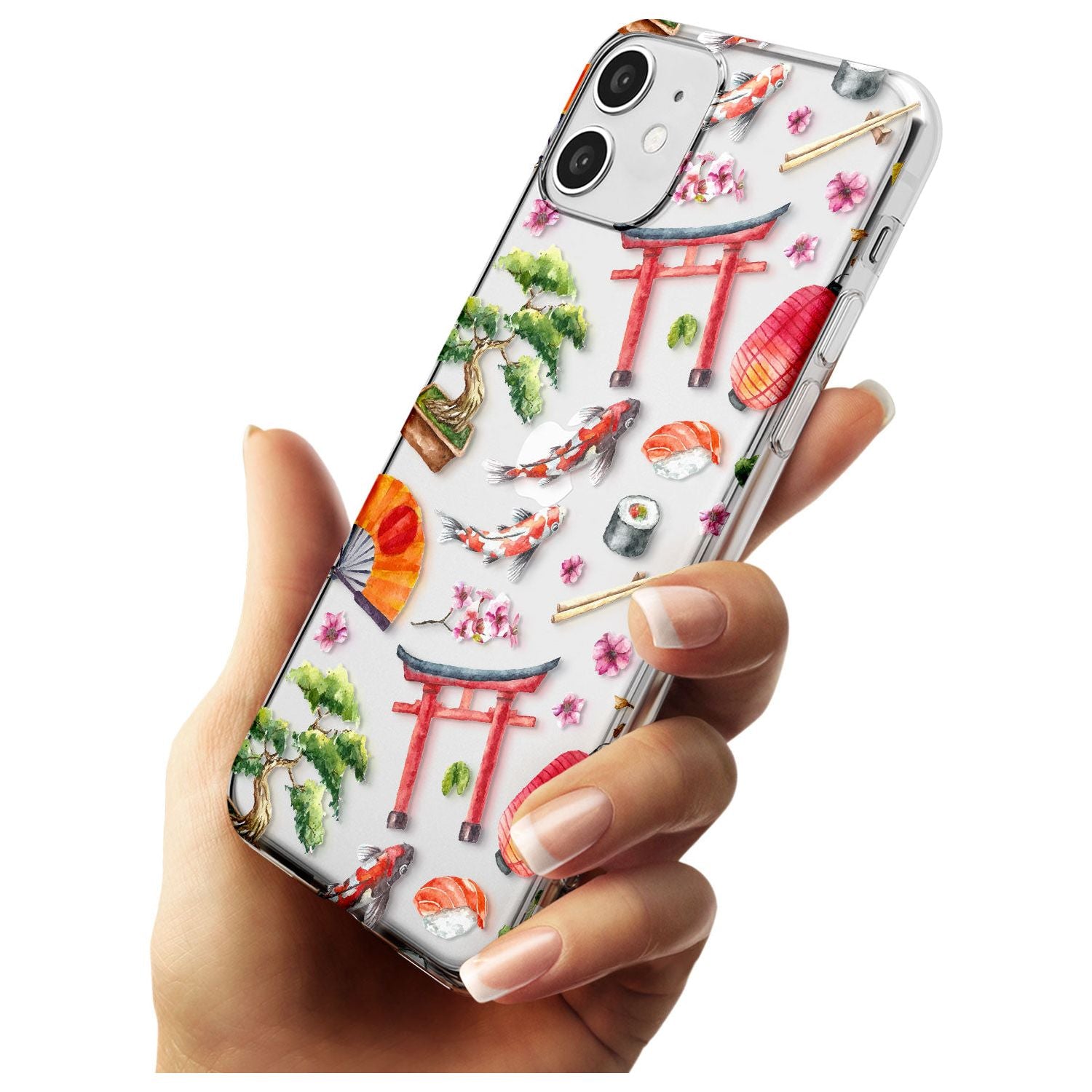 Mixed Japanese Watercolour Pattern iPhone Case Phone Case - Case Warehouse