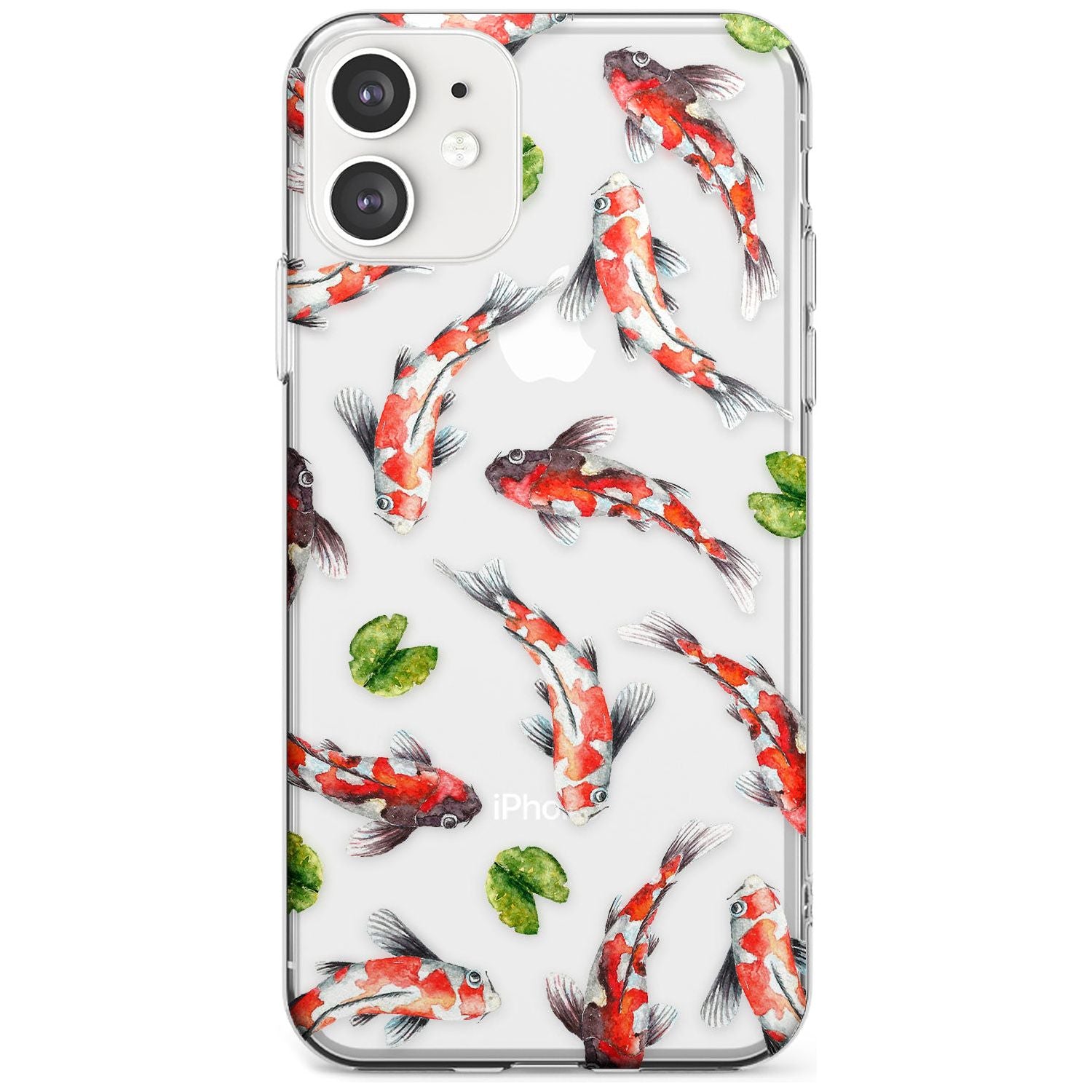 Koi Fish Japanese Watercolour iPhone Case Slim Case Phone Case - Case Warehouse