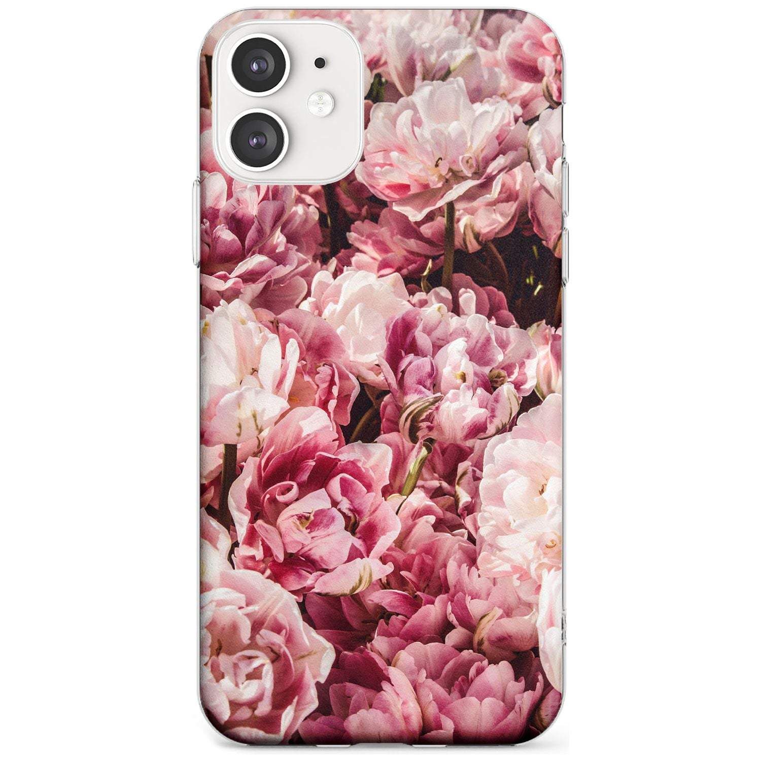 Pink Peonies iPhone Case Slim Case Phone Case - Case Warehouse