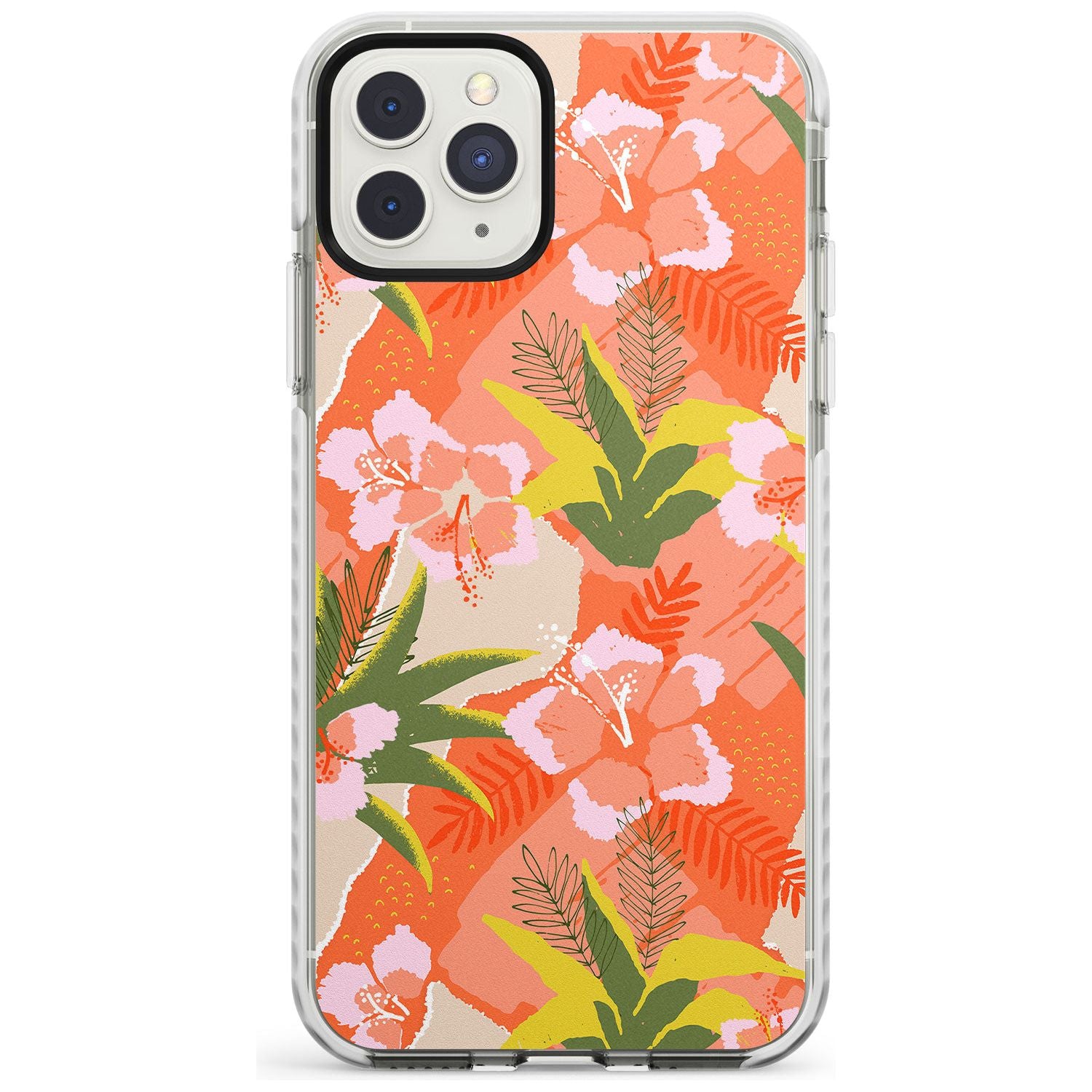 Hawaiian Flowers Abstract Pattern iPhone Case Impact Case Phone Case - Case Warehouse
