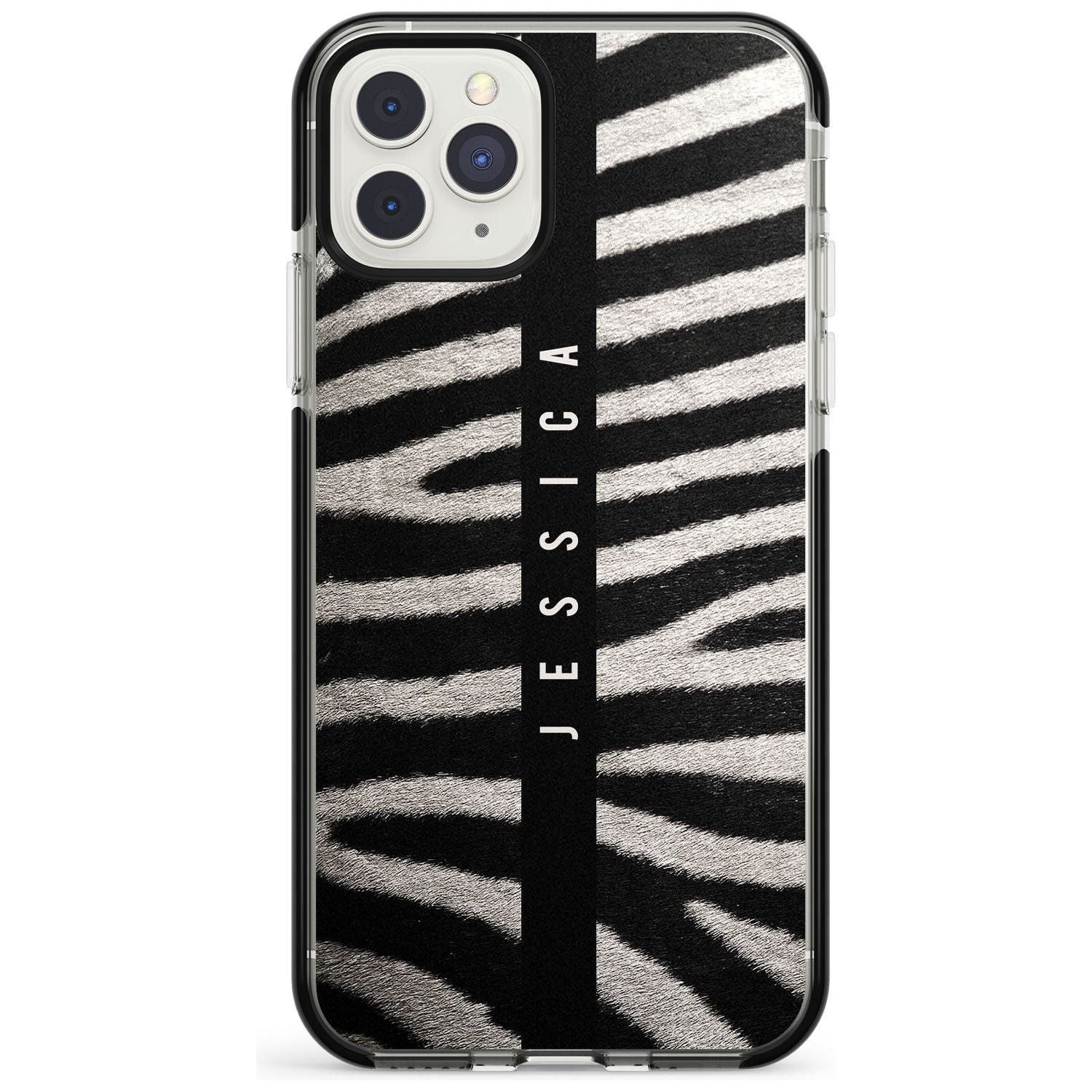 Zebra Print iPhone Case Black Impact Custom Phone Case - Case Warehouse