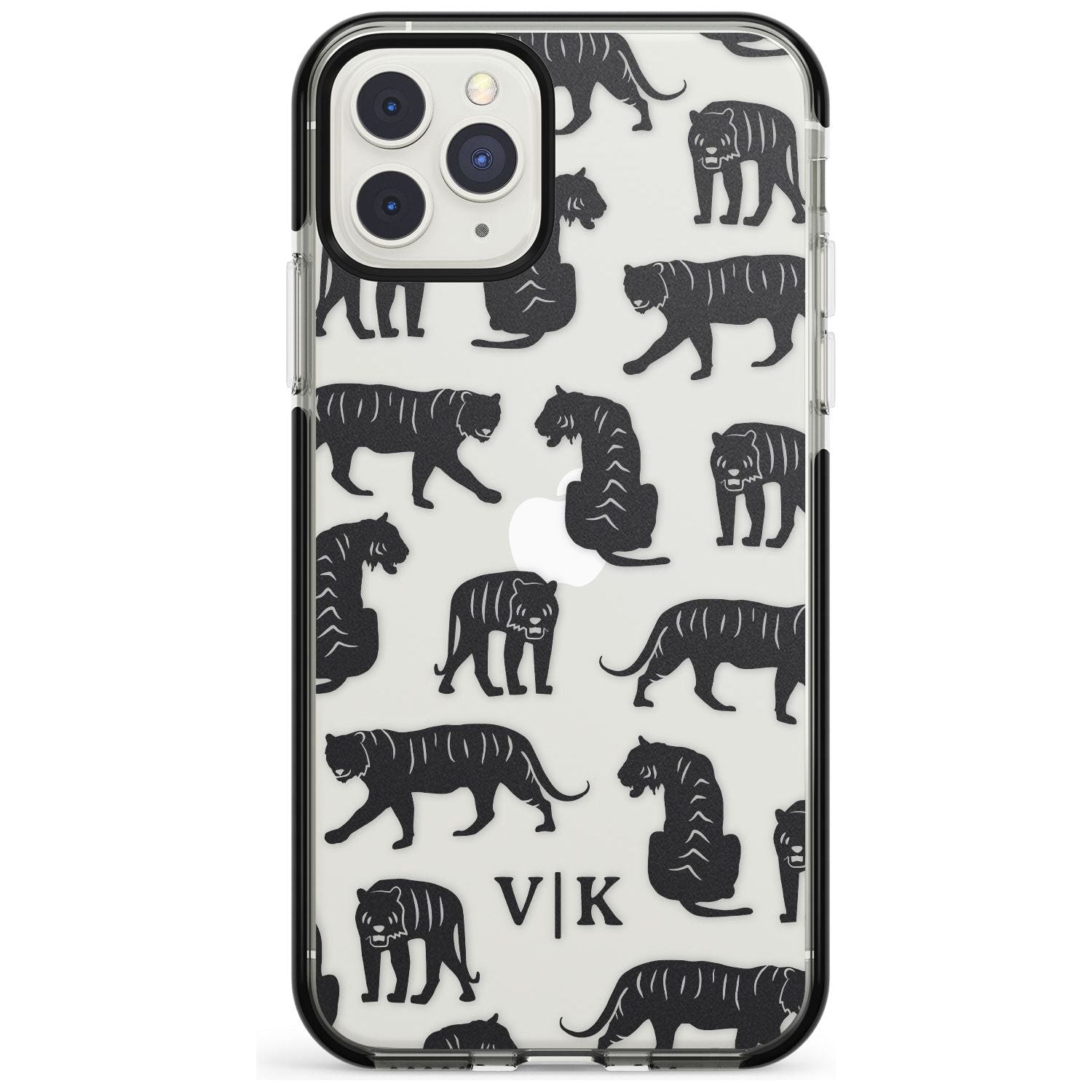 Tiger Silhouettes iPhone Case Black Impact Custom Phone Case - Case Warehouse