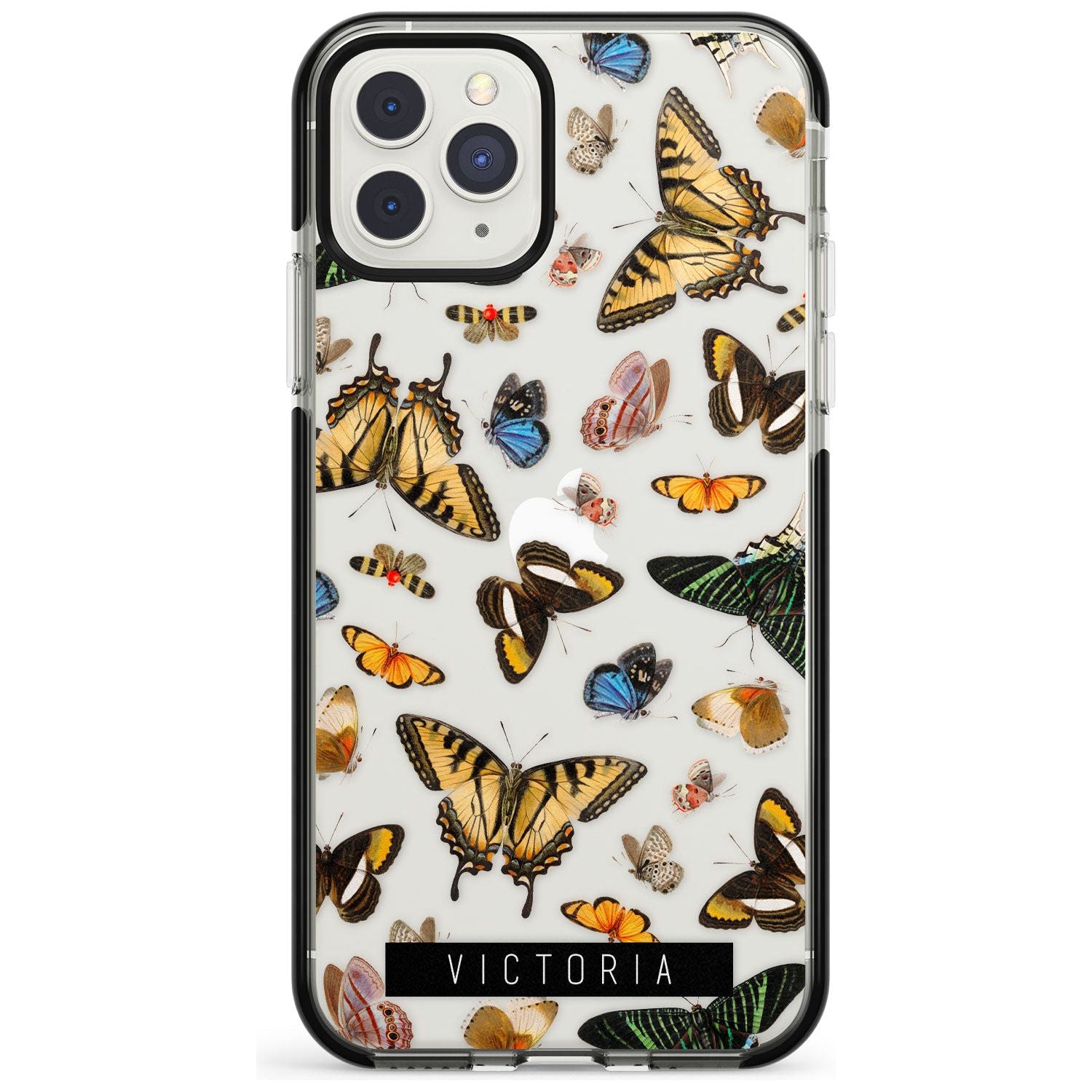 Custom Photorealistic Butterfly iPhone Case Black Impact Custom Phone Case - Case Warehouse