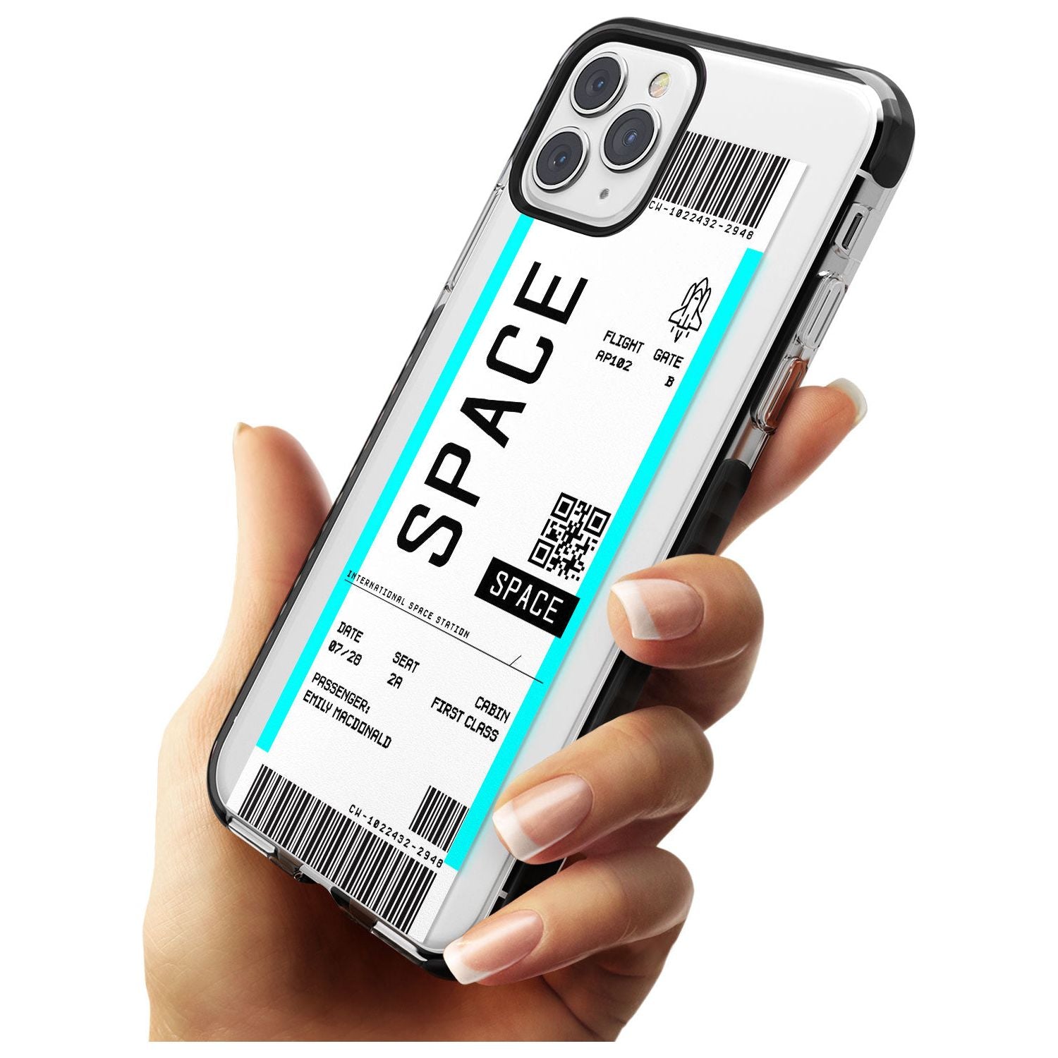 Space Custom Space Travel Ticket iPhone Case Custom Phone Case - Case Warehouse