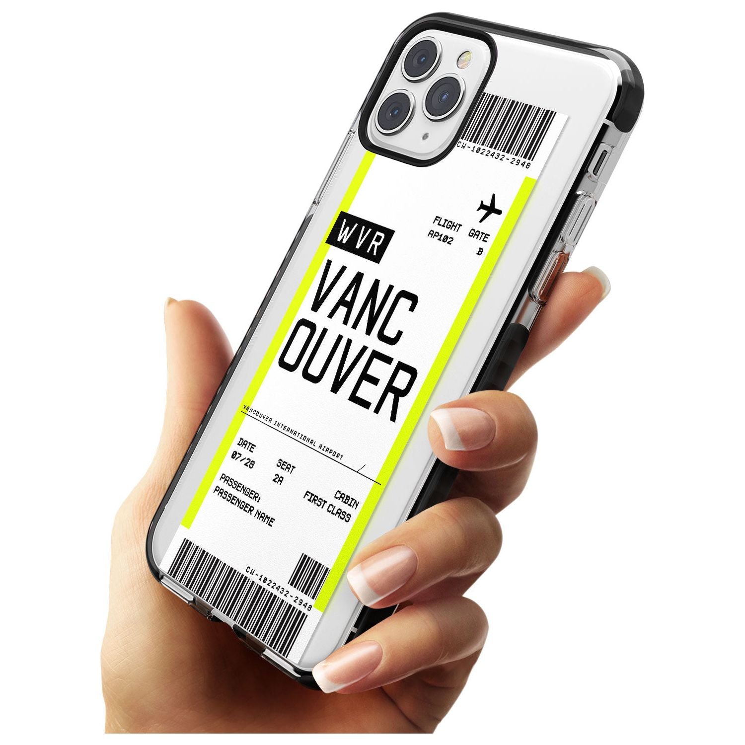 Vancouver Boarding Pass iPhone Case Custom Phone Case - Case Warehouse