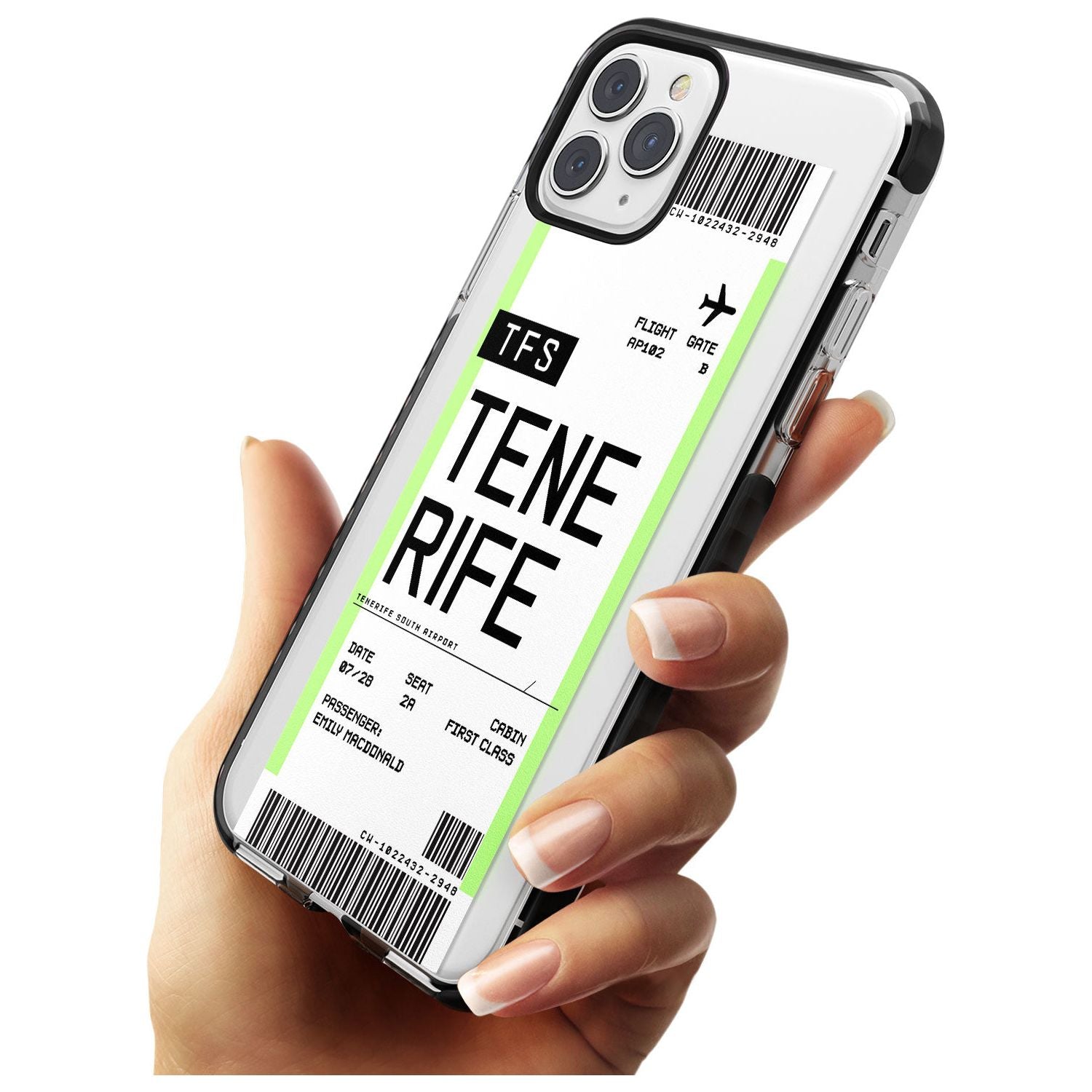 Tenerife Boarding Pass iPhone Case Custom Phone Case - Case Warehouse