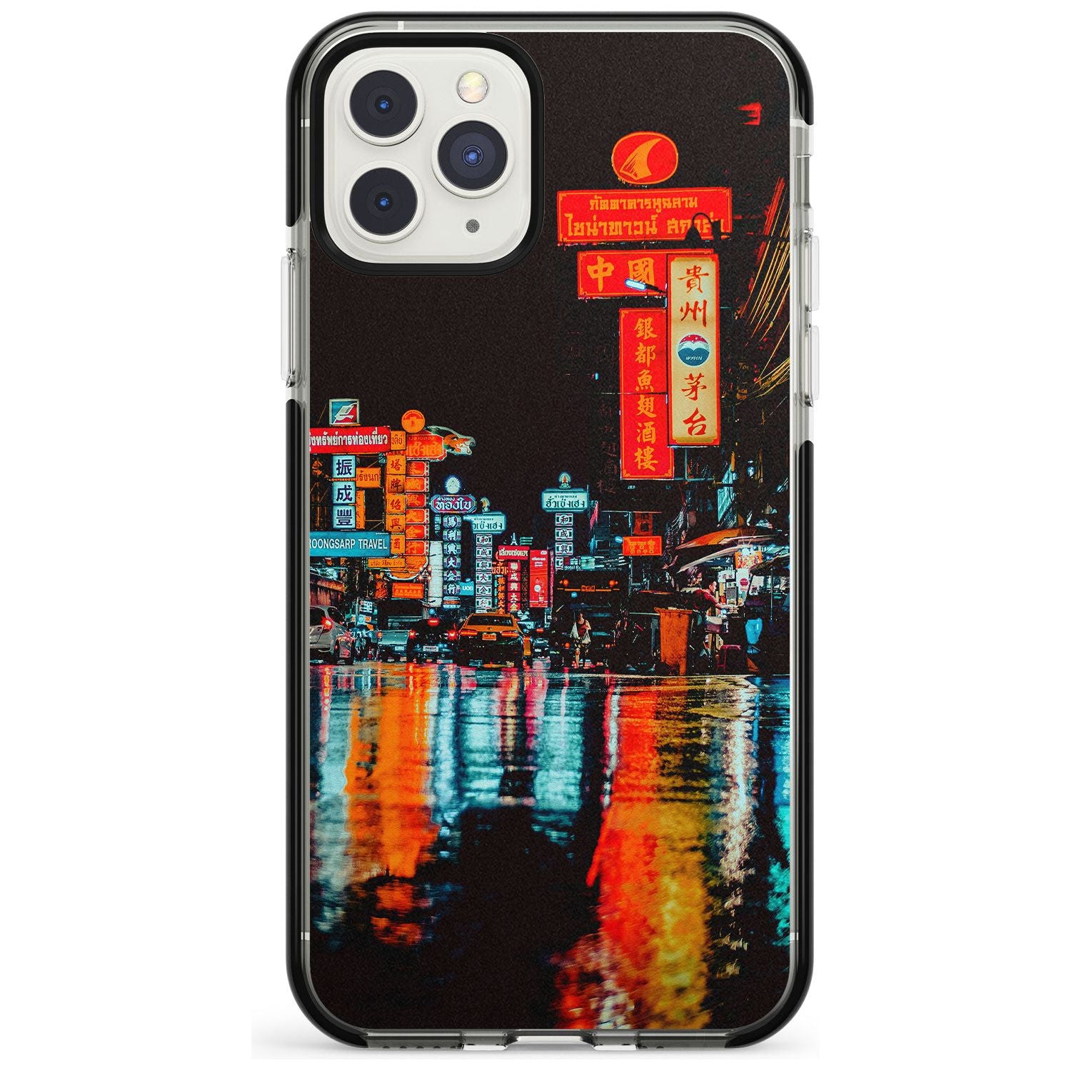 Neon City iPhone Case Black Impact Phone Case - Case Warehouse