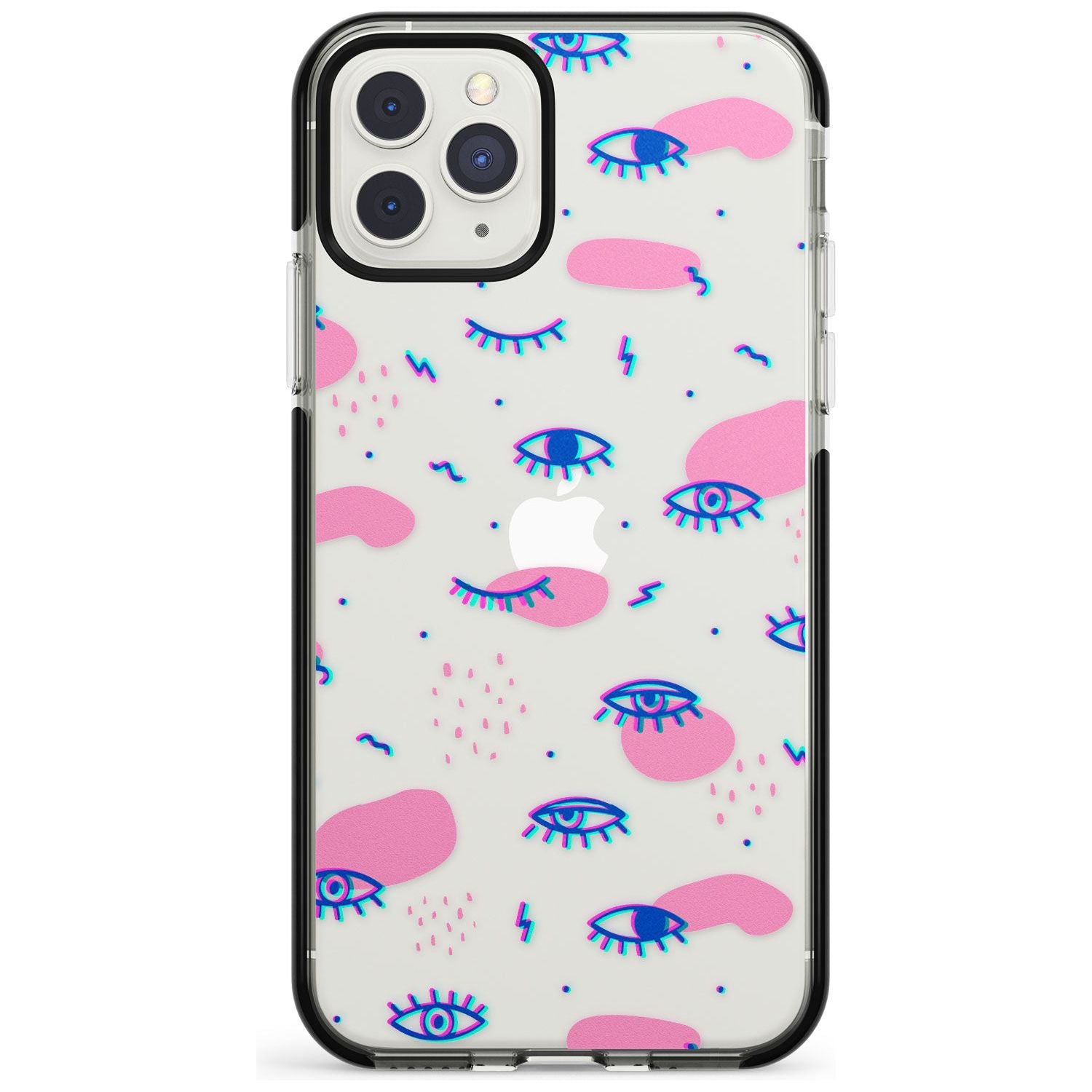Pink Eye Blotches iPhone Case Black Impact Phone Case - Case Warehouse