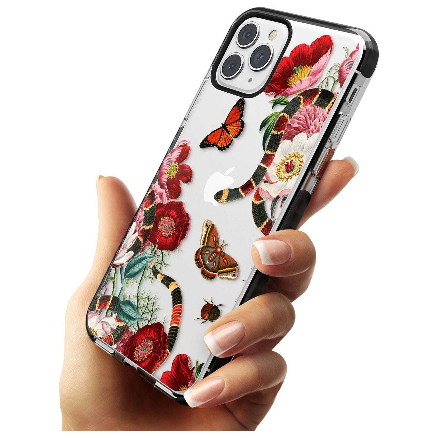 Botanical Snake Pink Fade Impact Phone Case for iPhone 11