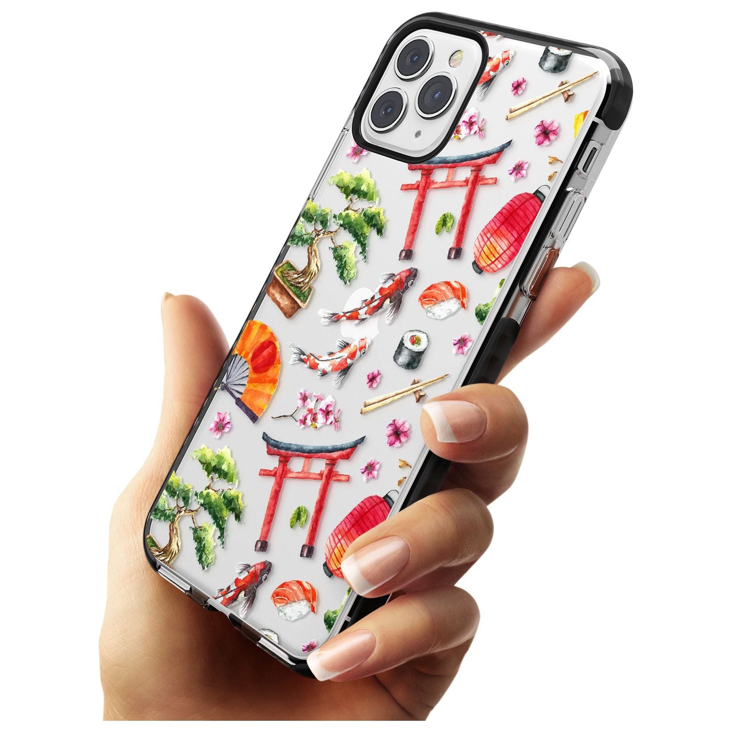 Mixed Japanese Watercolour Pattern iPhone Case Phone Case - Case Warehouse