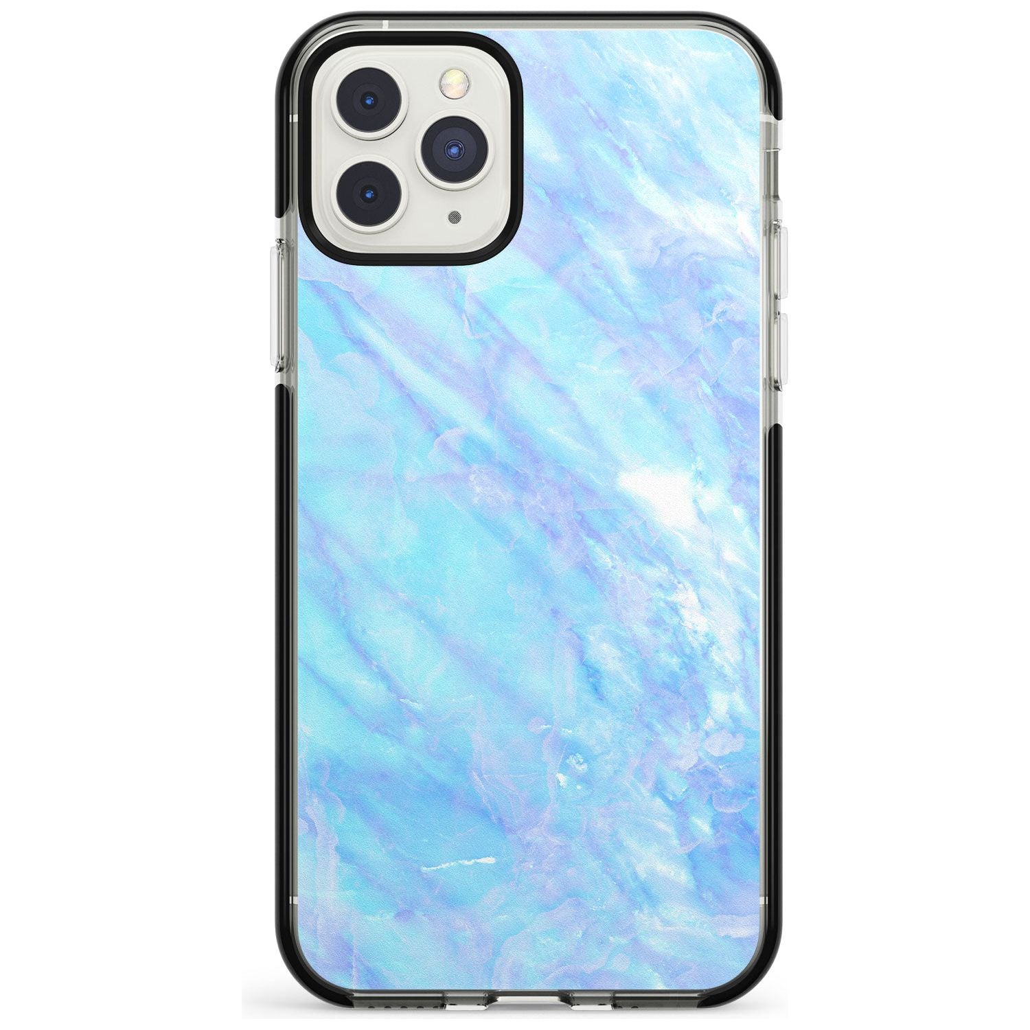 Iridescent Crystal Marble iPhone Case Black Impact Phone Case - Case Warehouse