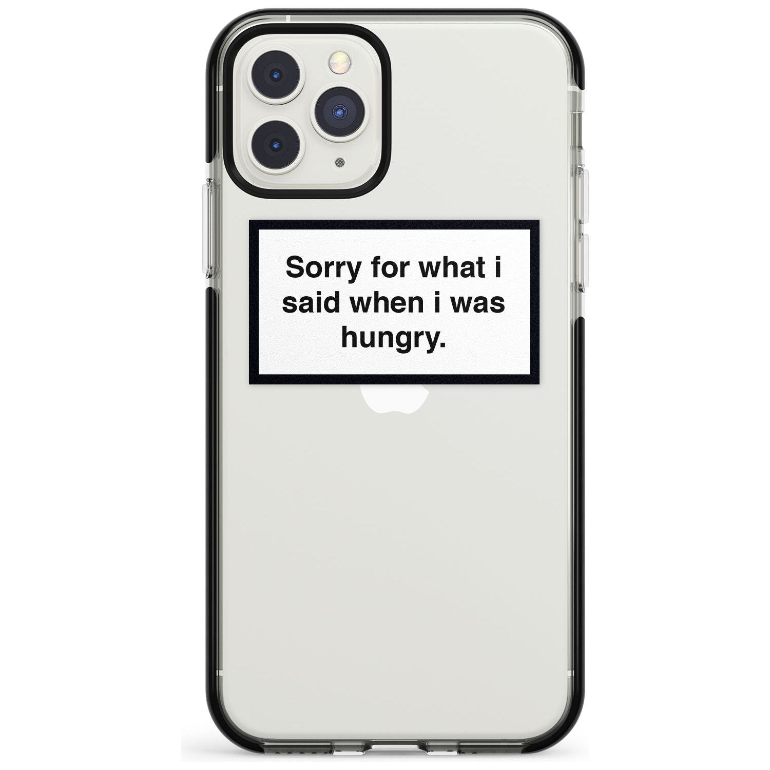 Sorry for what I said iPhone Case Black Impact Phone Case - Case Warehouse