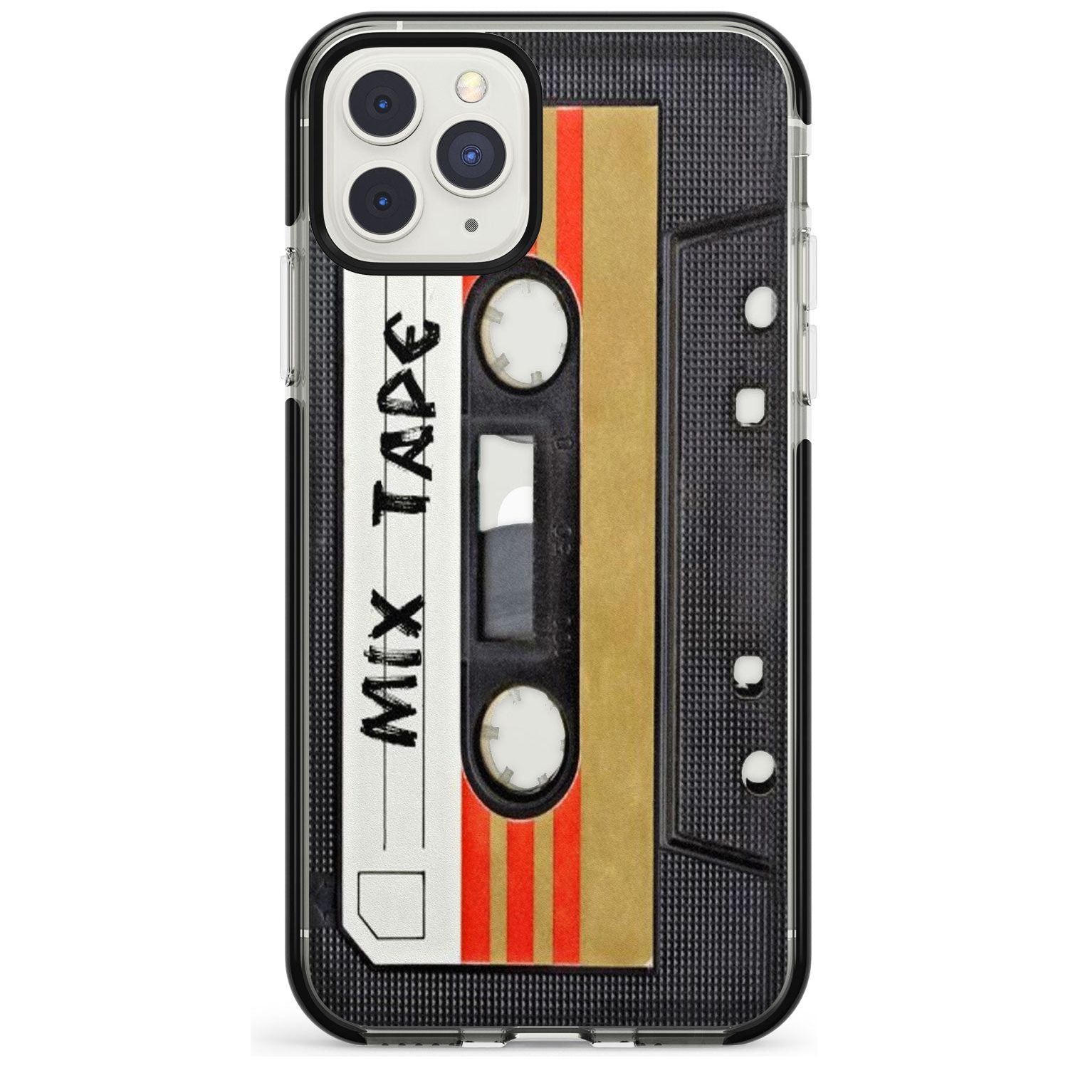 Retro Mix Tape iPhone Case Black Impact Phone Case - Case Warehouse