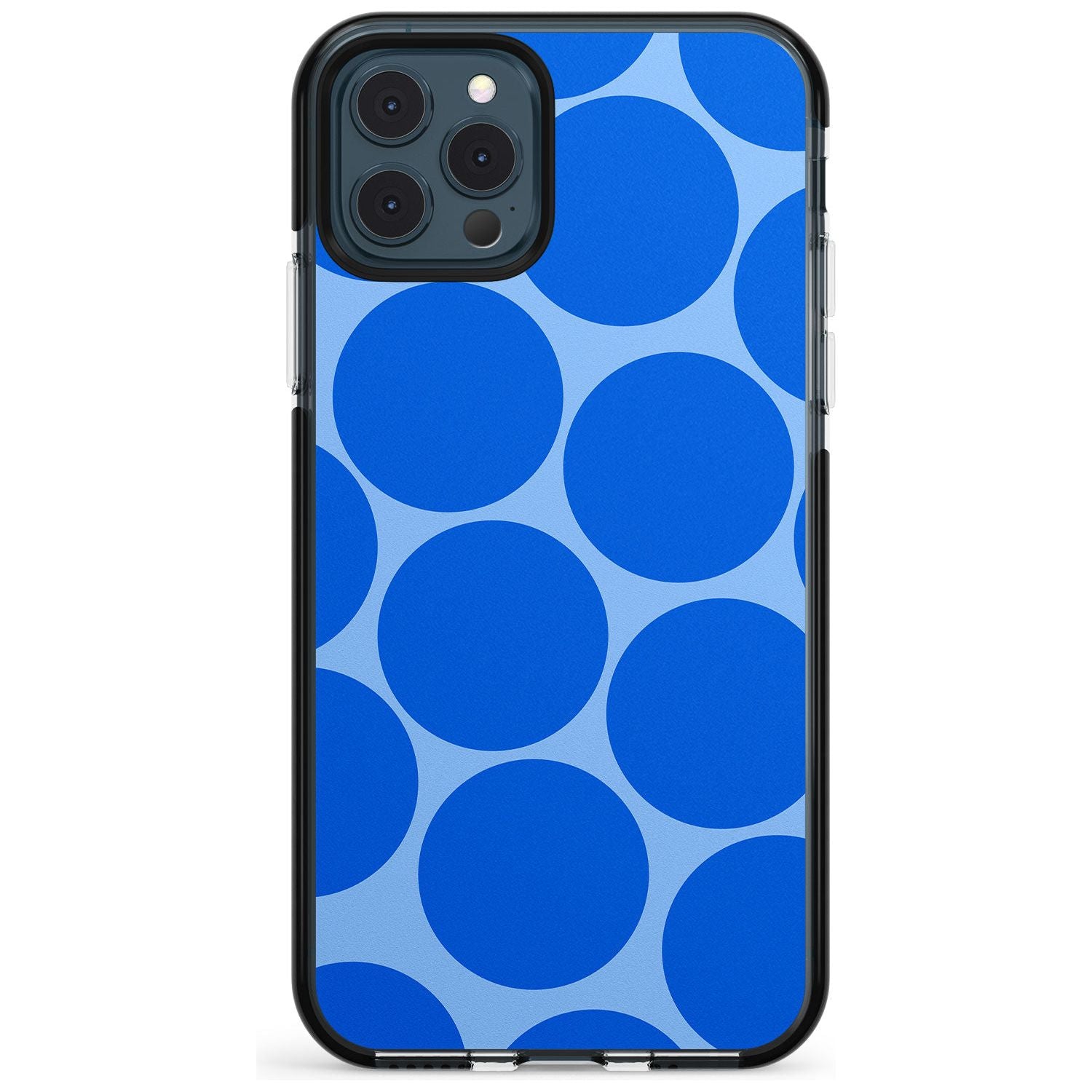 Abstract Retro Shapes: Blue Dots Pink Fade Impact Phone Case for iPhone 11