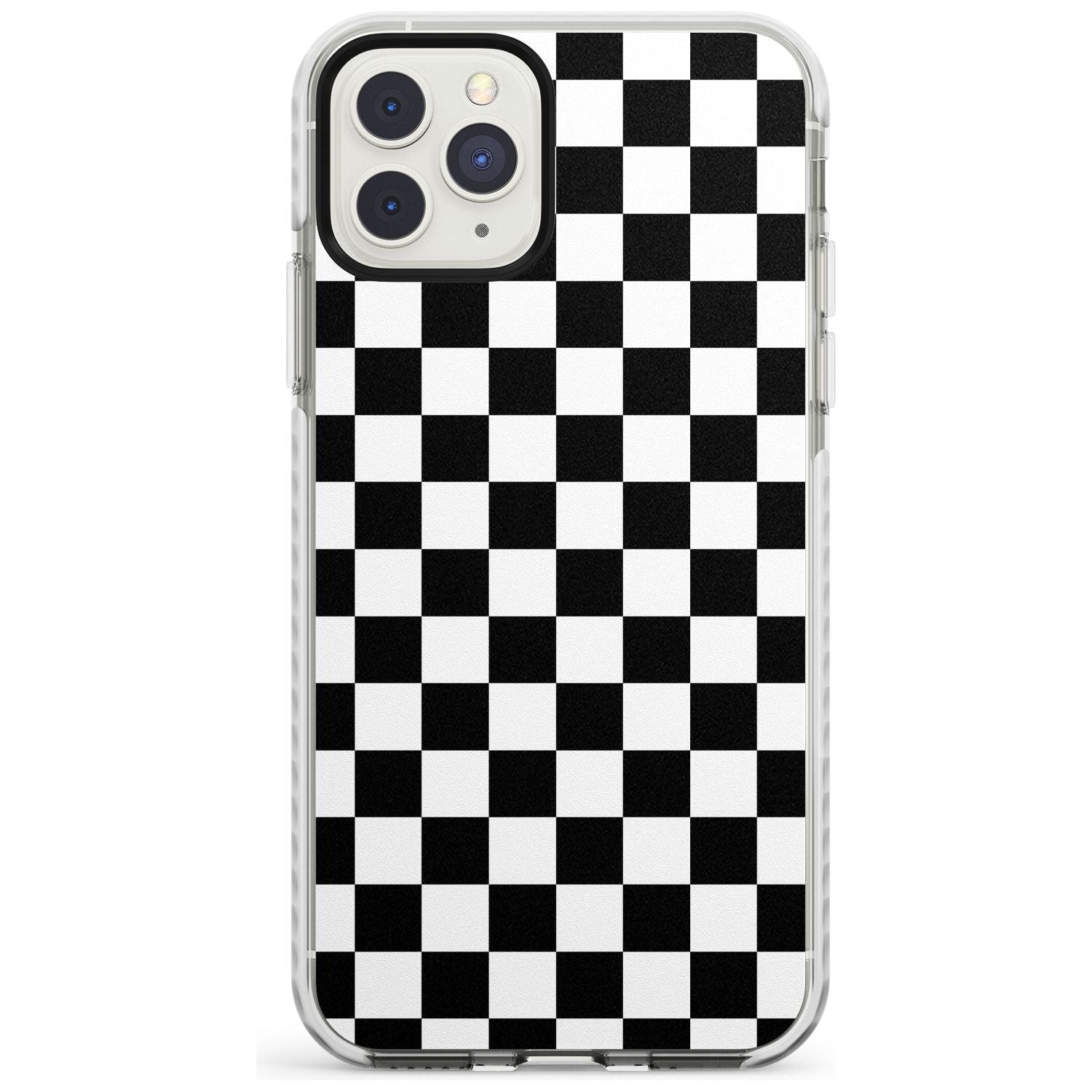 Black Checkered iPhone Case Impact Case Phone Case - Case Warehouse