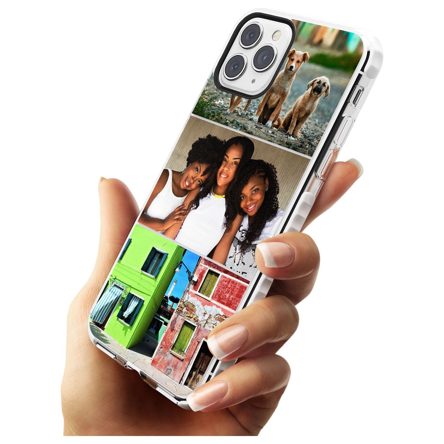3 Photo Grid Slim TPU Phone Case for iPhone 11 Pro Max
