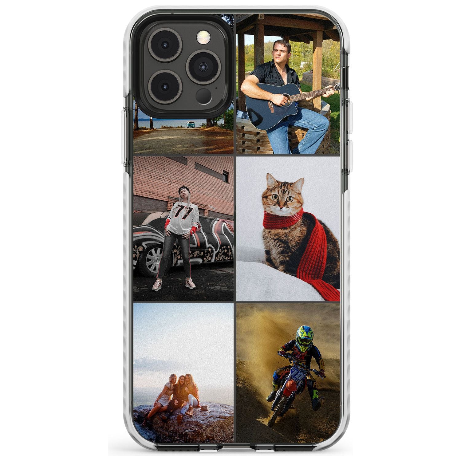 6 Photo Grid Slim TPU Phone Case for iPhone 11 Pro Max