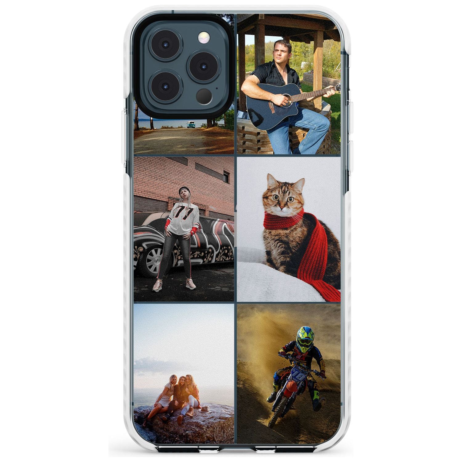 6 Photo Grid Slim TPU Phone Case for iPhone 11 Pro Max