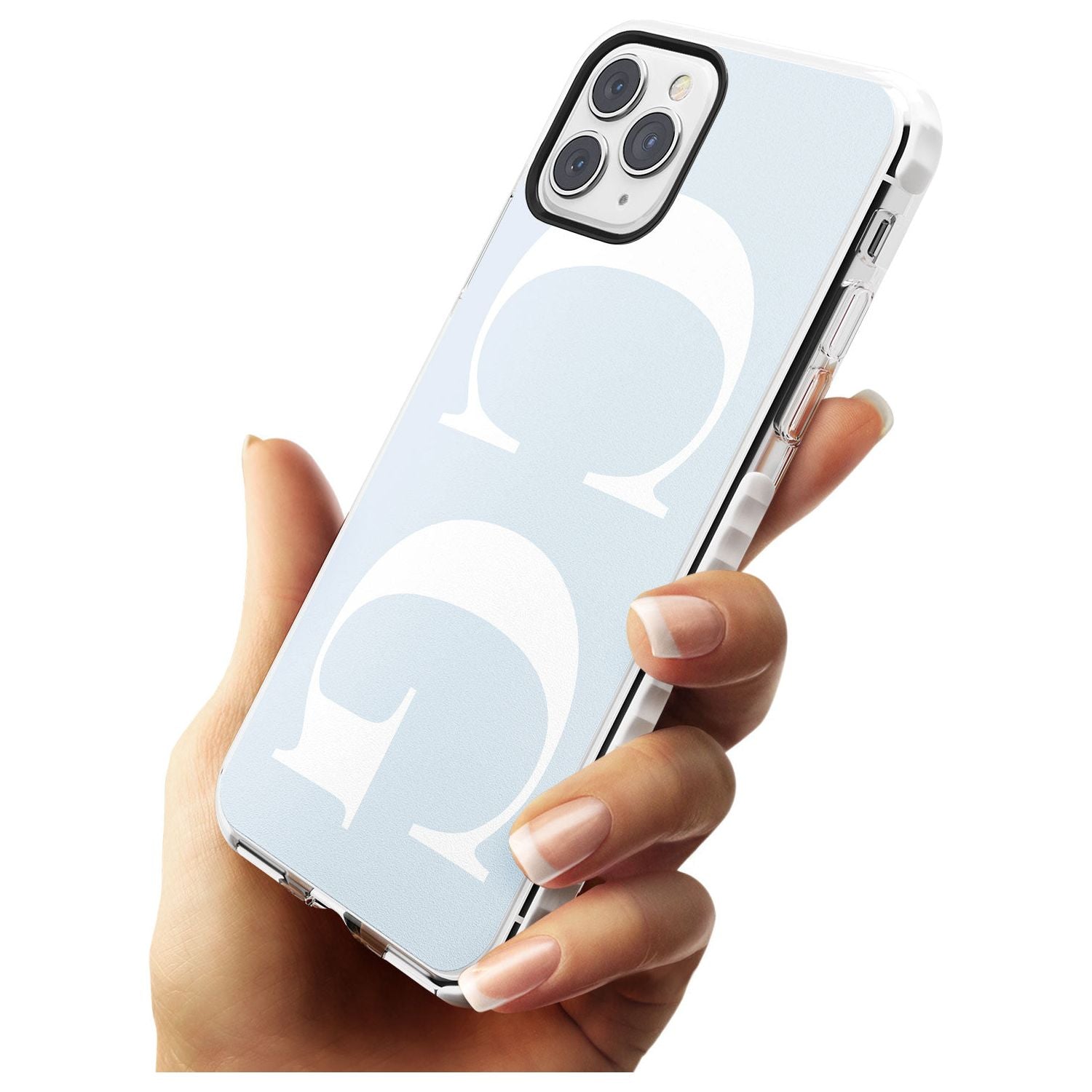 White & Blue Personalised iPhone Case Custom Phone Case - Case Warehouse