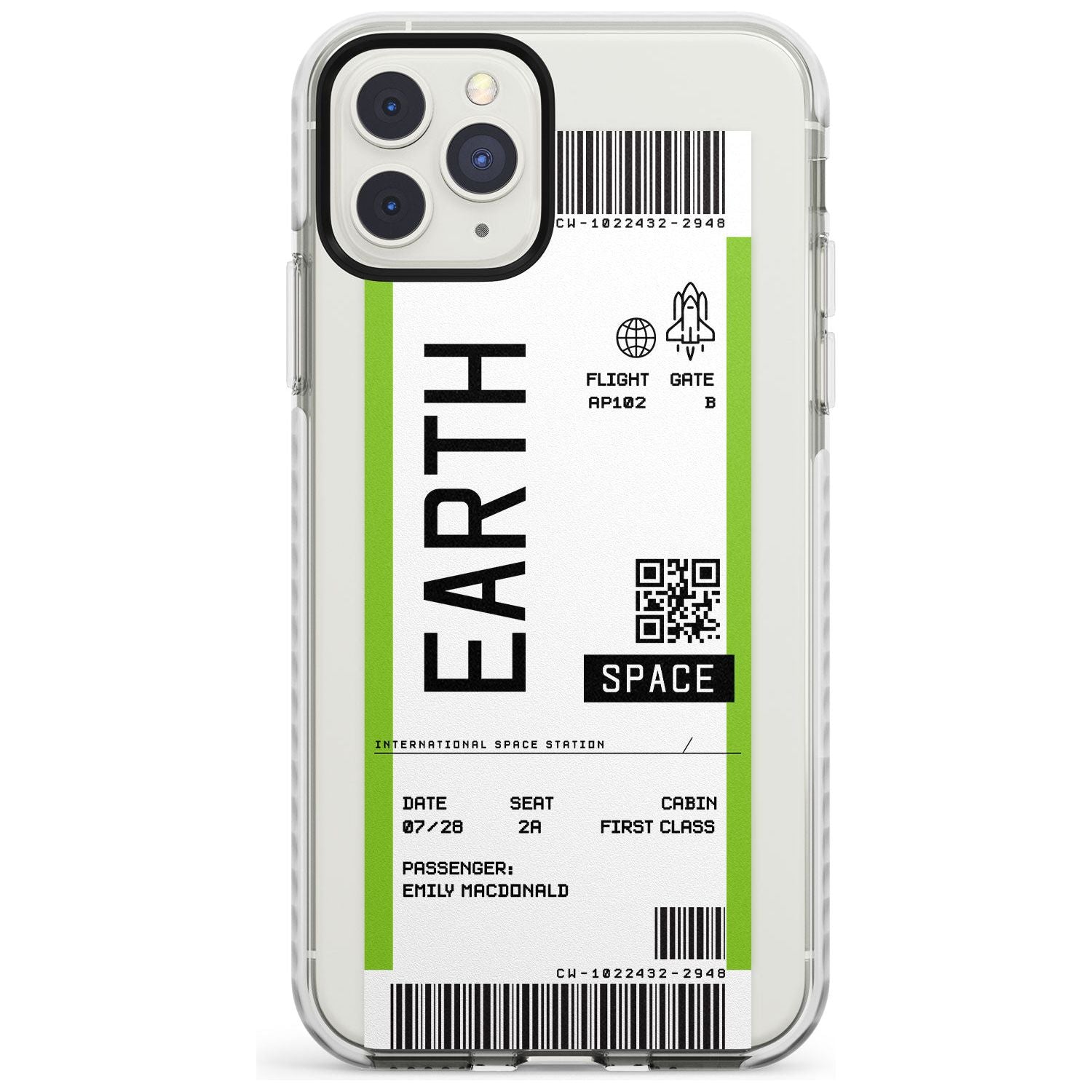 Earth Custom Space Travel Ticket iPhone Case Impact Case Custom Phone Case - Case Warehouse