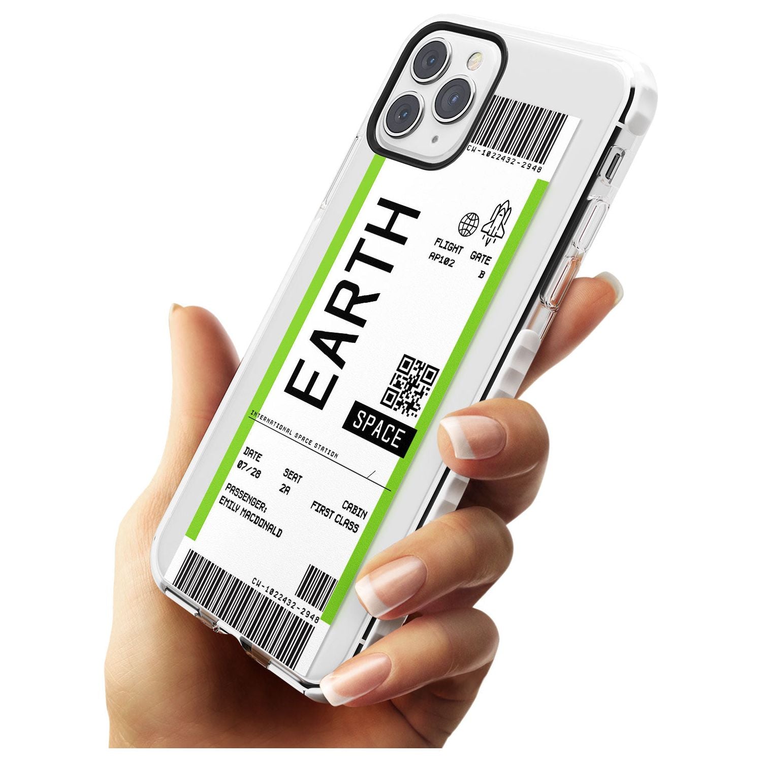 Earth Custom Space Travel Ticket iPhone Case Custom Phone Case - Case Warehouse