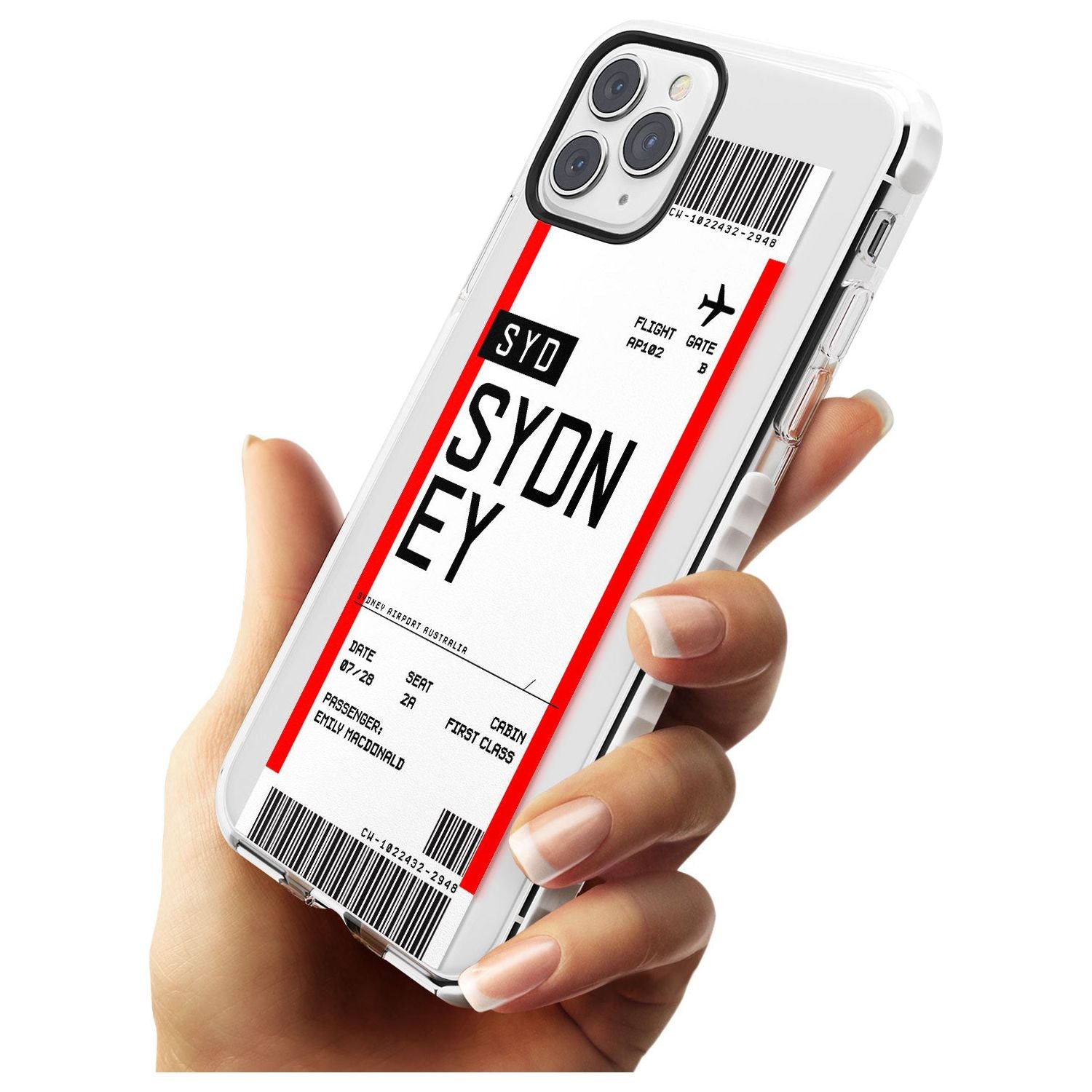 Sydney Boarding Pass iPhone Case Custom Phone Case - Case Warehouse
