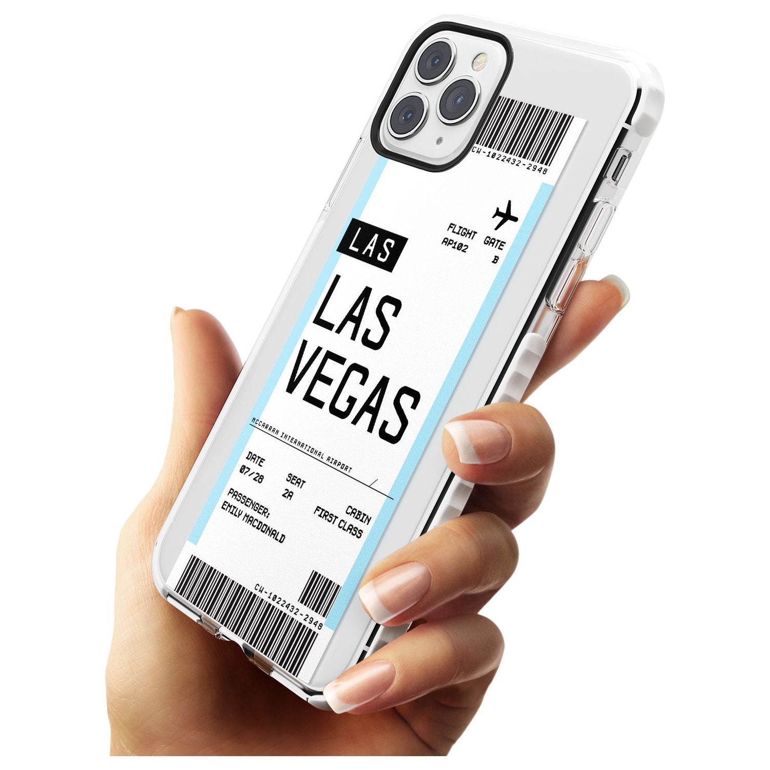 Las Vegas Boarding Pass iPhone Case Custom Phone Case - Case Warehouse