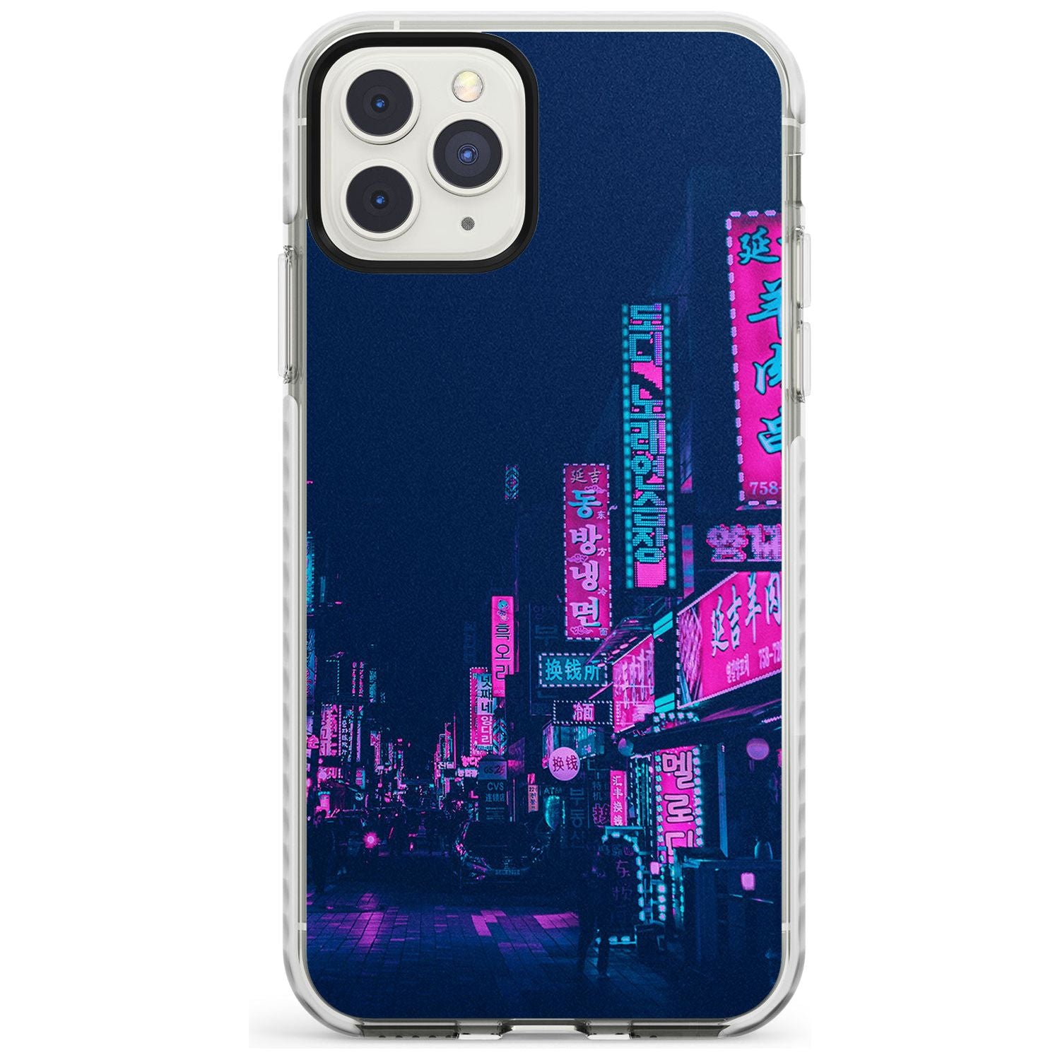Pink & Turquoise - Neon Cities iPhone Case Impact Case Phone Case - Case Warehouse