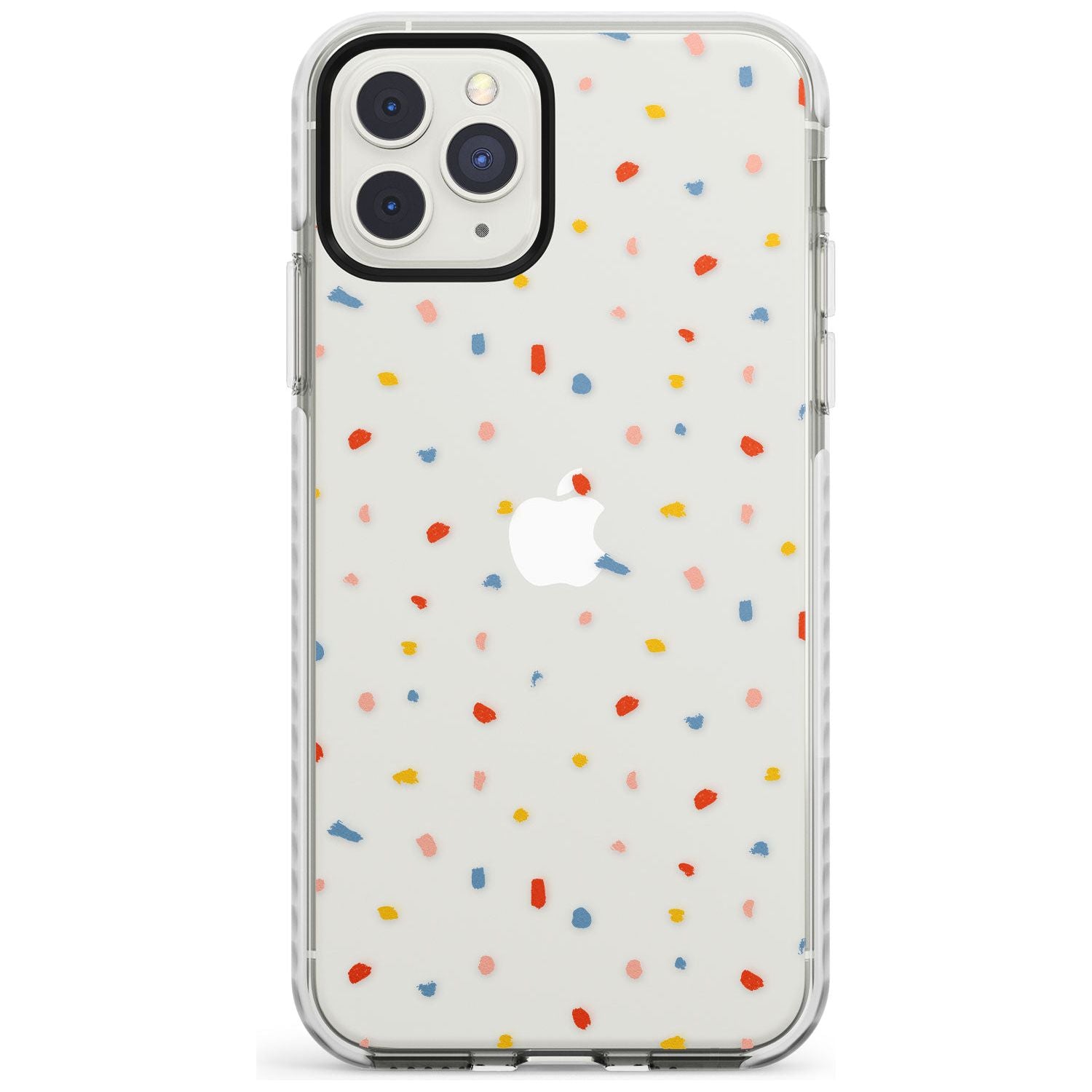 Small Confetti Print Clear iPhone Case Impact Case Phone Case - Case Warehouse