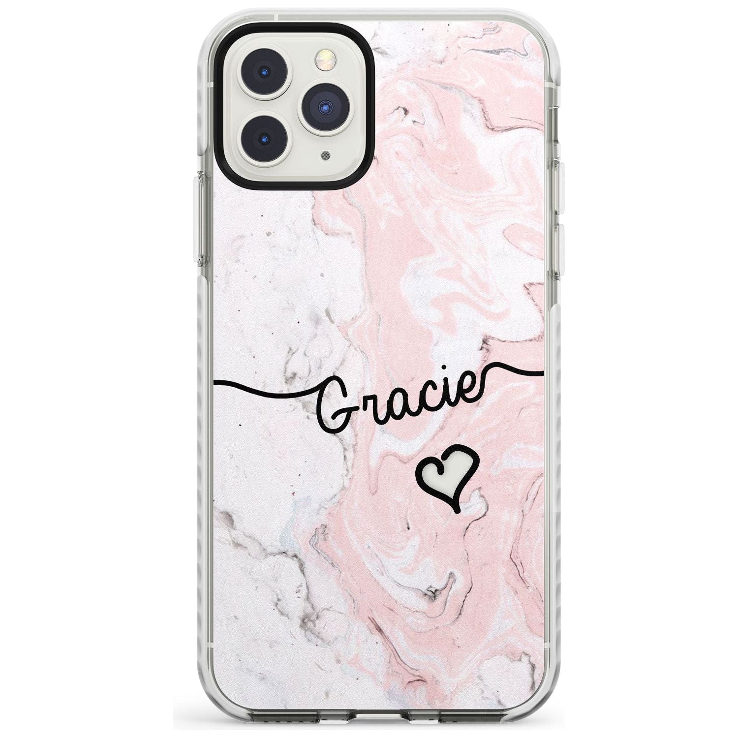 Pink Marble iPhone Case Impact Case Custom Phone Case - Case Warehouse