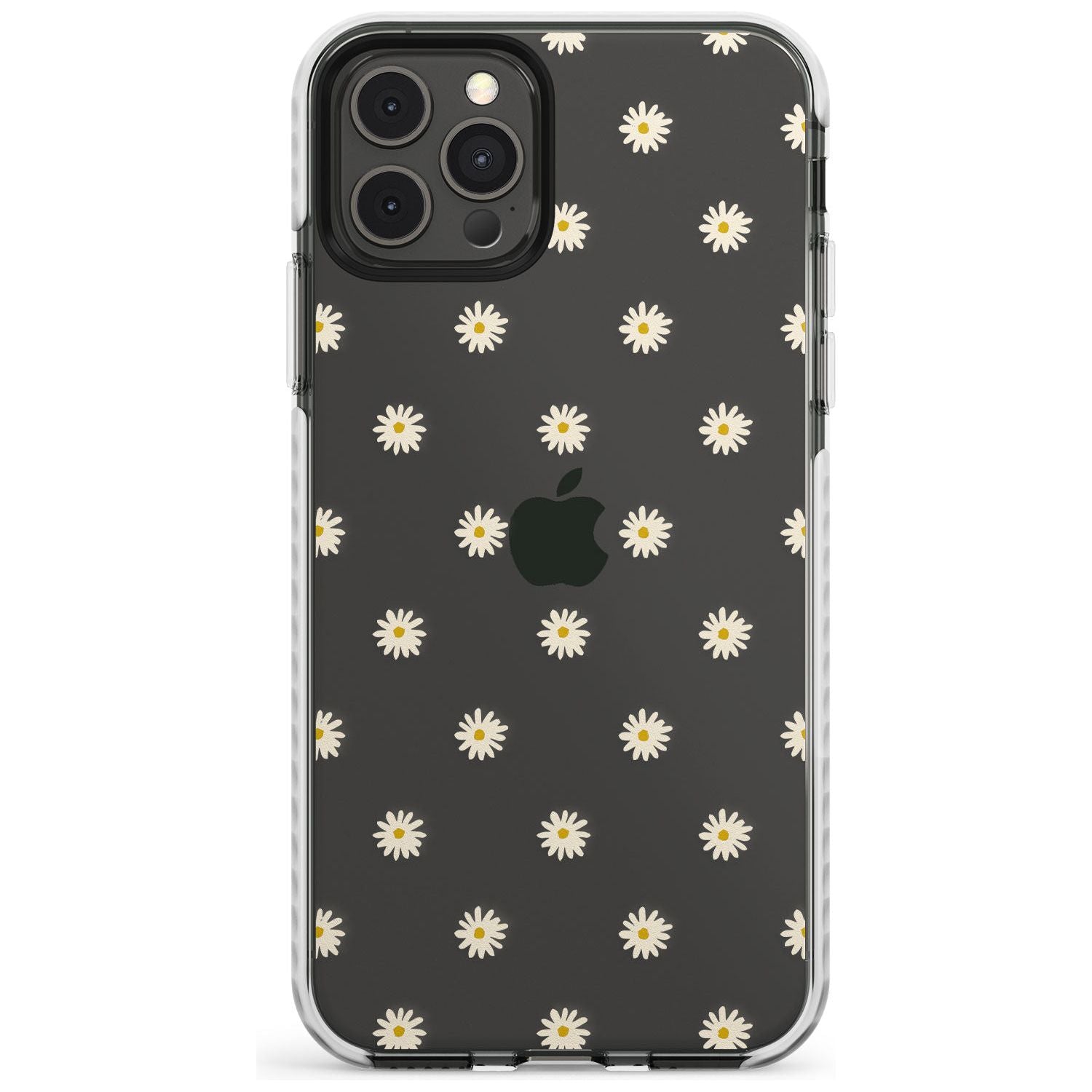 Daisy Pattern - Clear Cute Floral Design Slim TPU Phone Case for iPhone 11 Pro Max