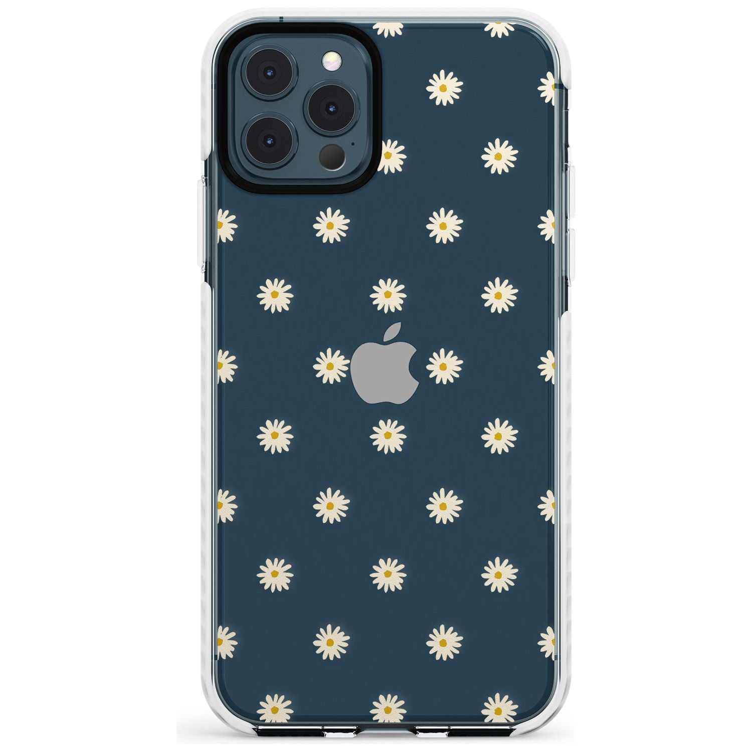 Daisy Pattern - Clear Cute Floral Design Slim TPU Phone Case for iPhone 11 Pro Max