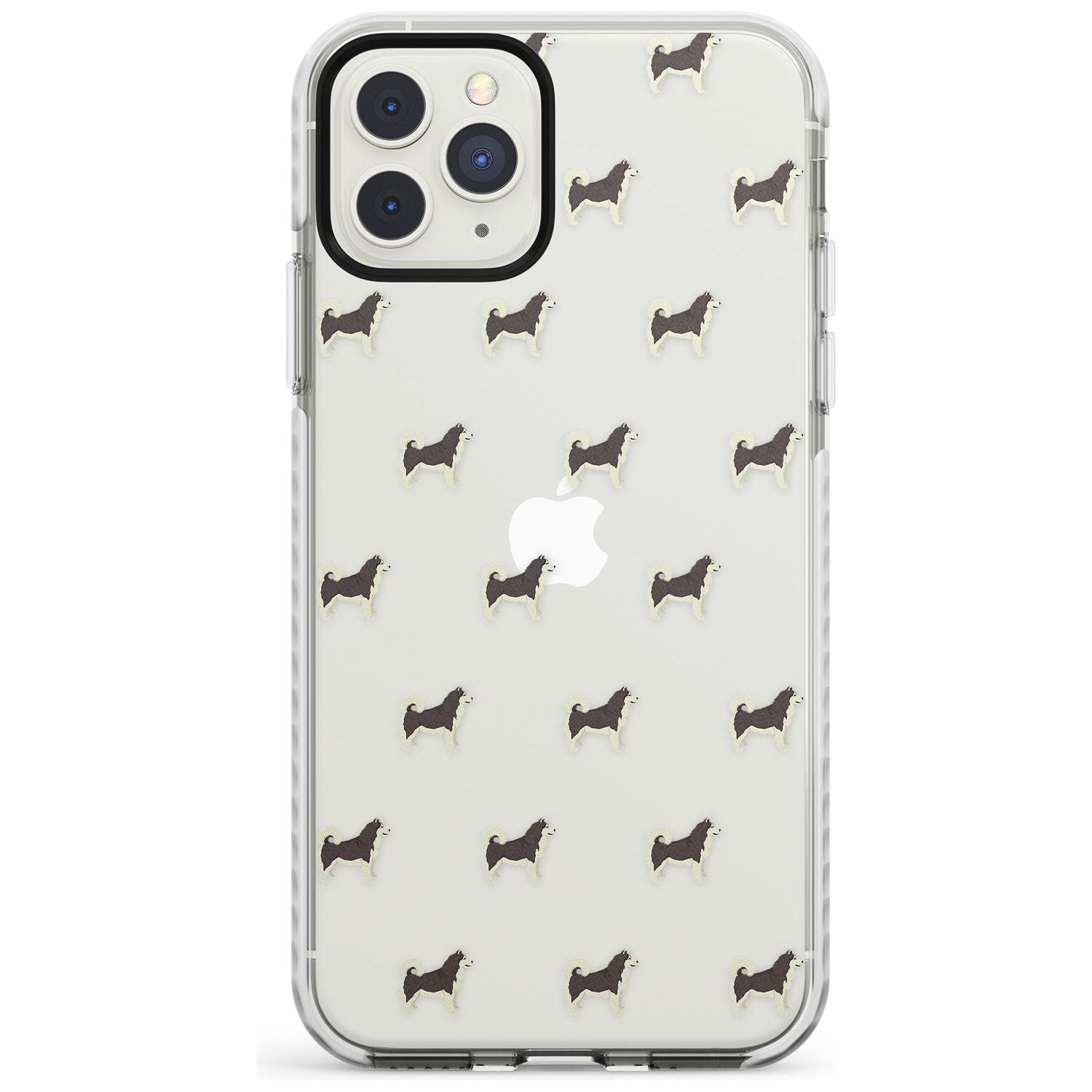 Alaskan Malamute Dog Pattern Clear Impact Phone Case for iPhone 11 Pro Max