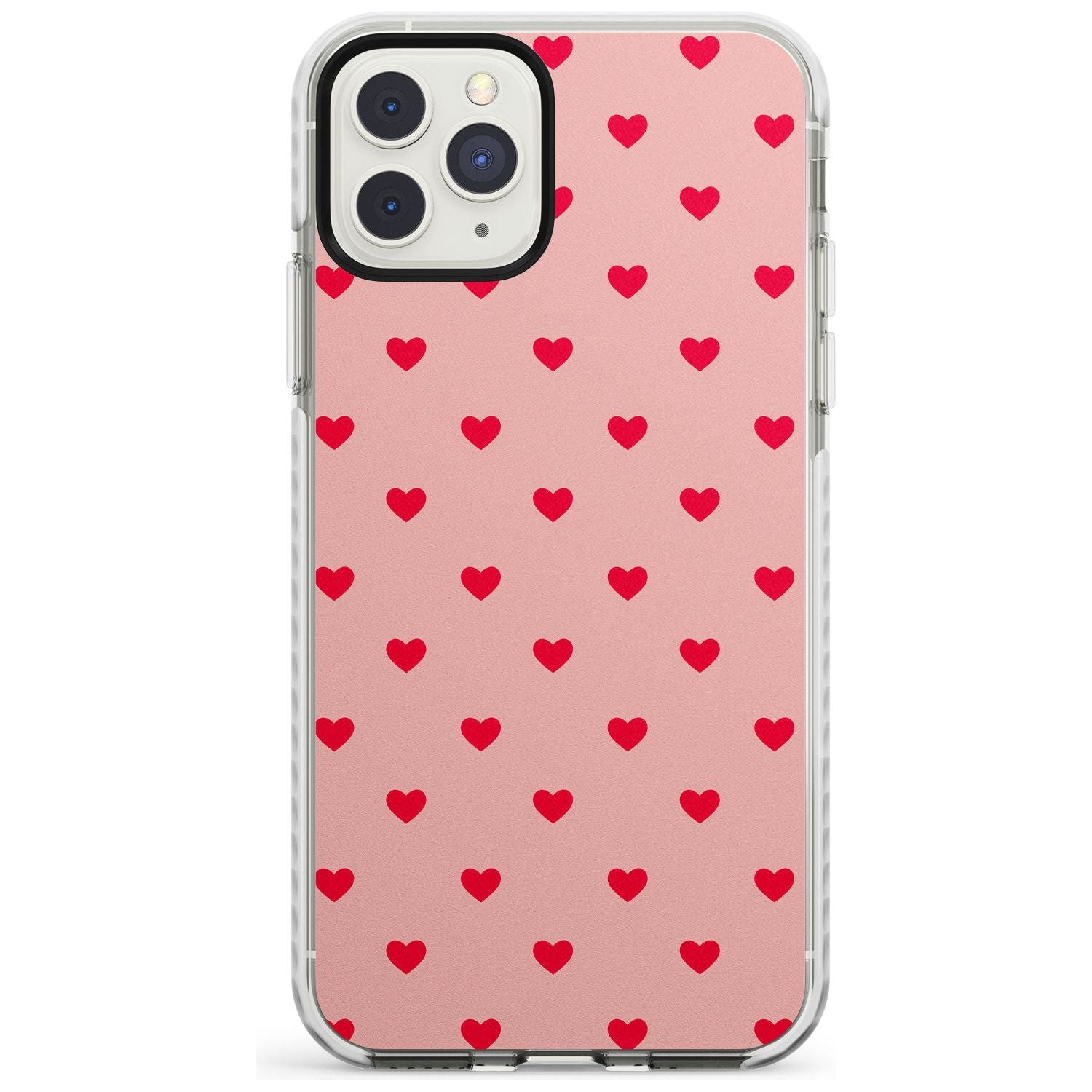 Small Heart Pattern: Red & Pink