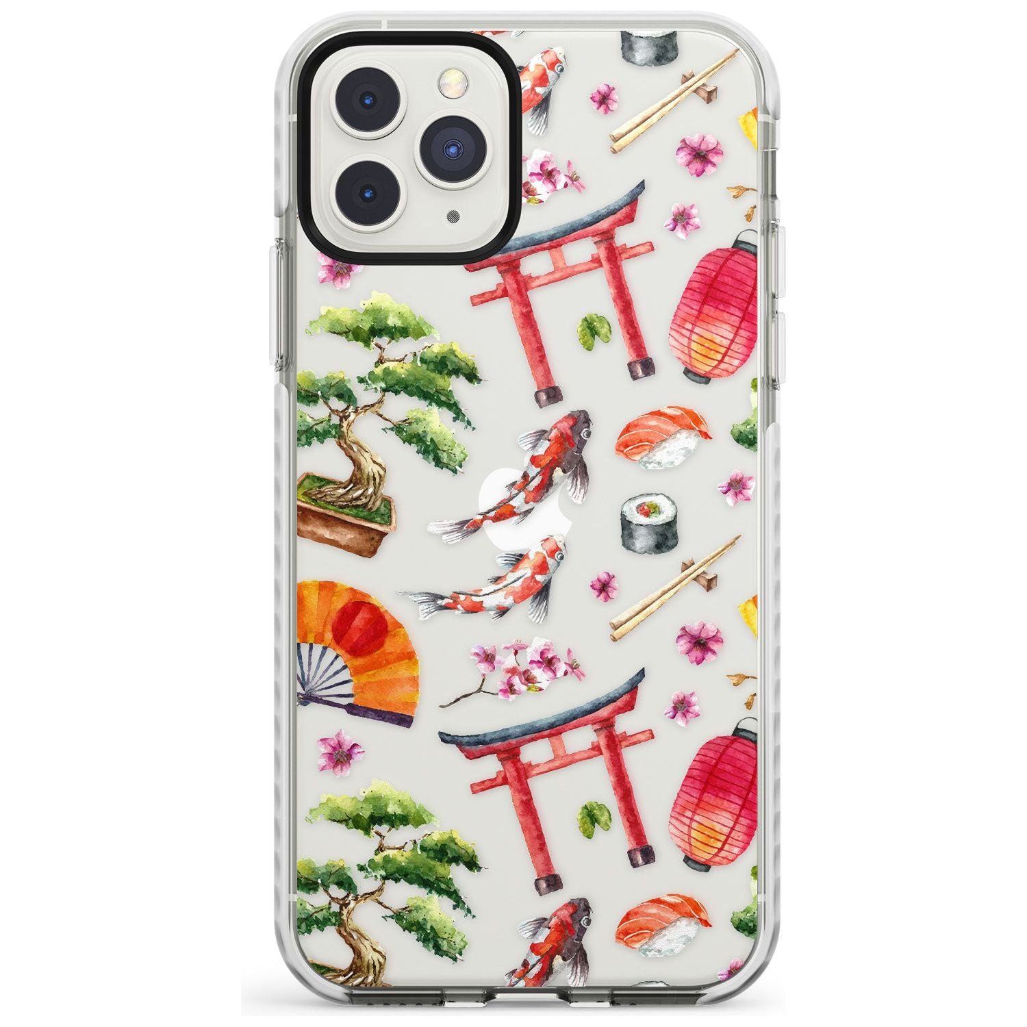 Mixed Japanese Watercolour Pattern iPhone Case Impact Case Phone Case - Case Warehouse
