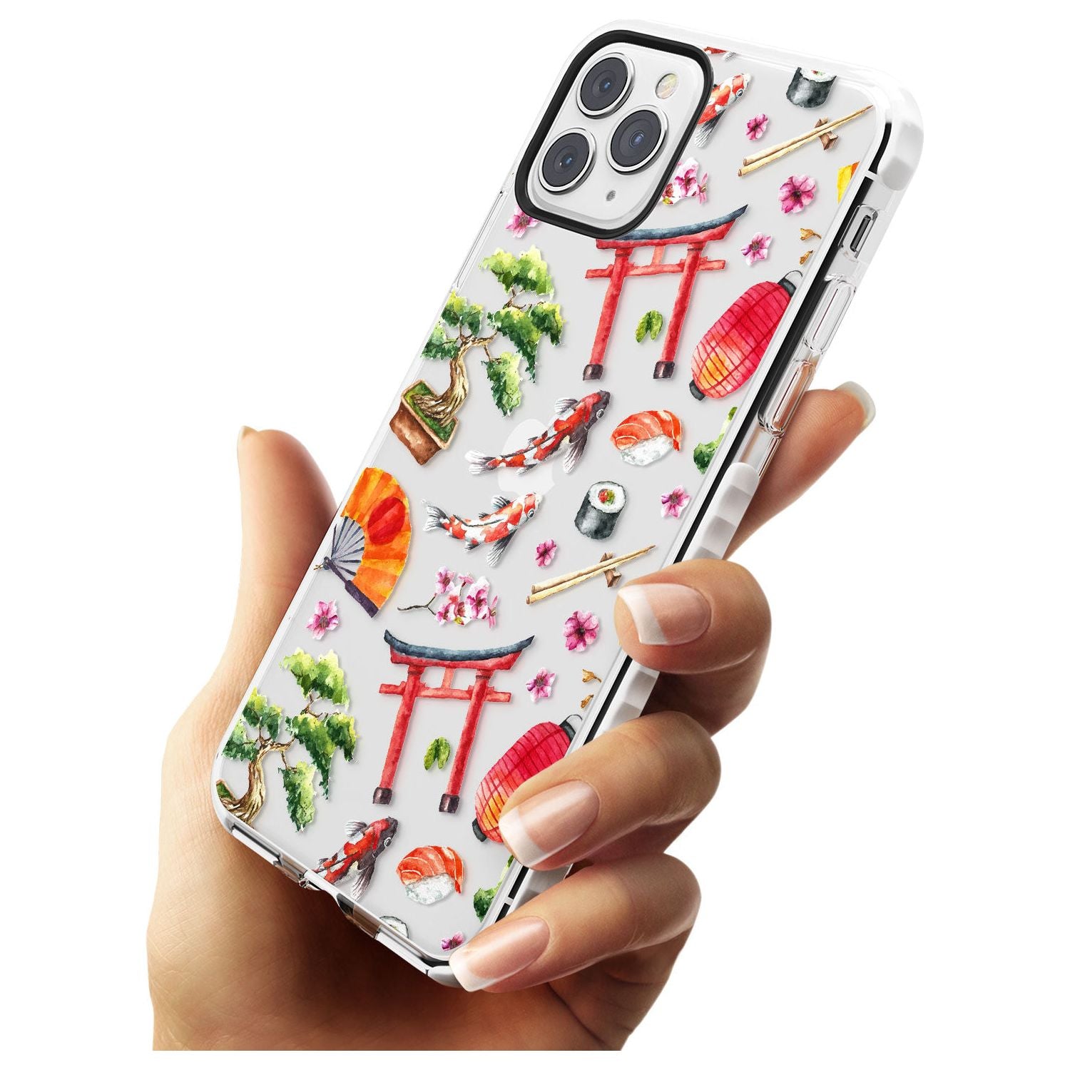 Mixed Japanese Watercolour Pattern iPhone Case Phone Case - Case Warehouse