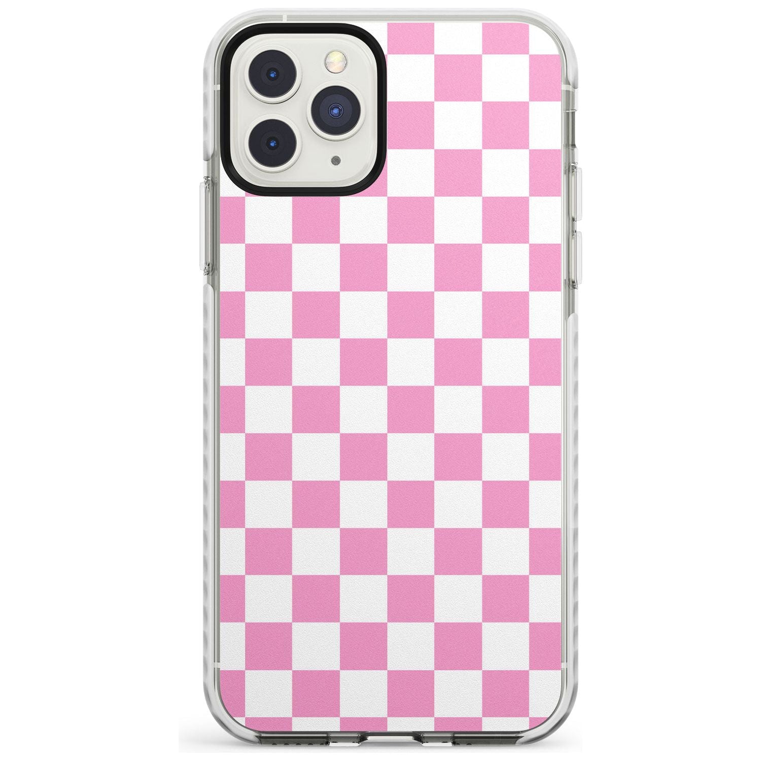 Pink Checkered iPhone Case Impact Case Phone Case - Case Warehouse