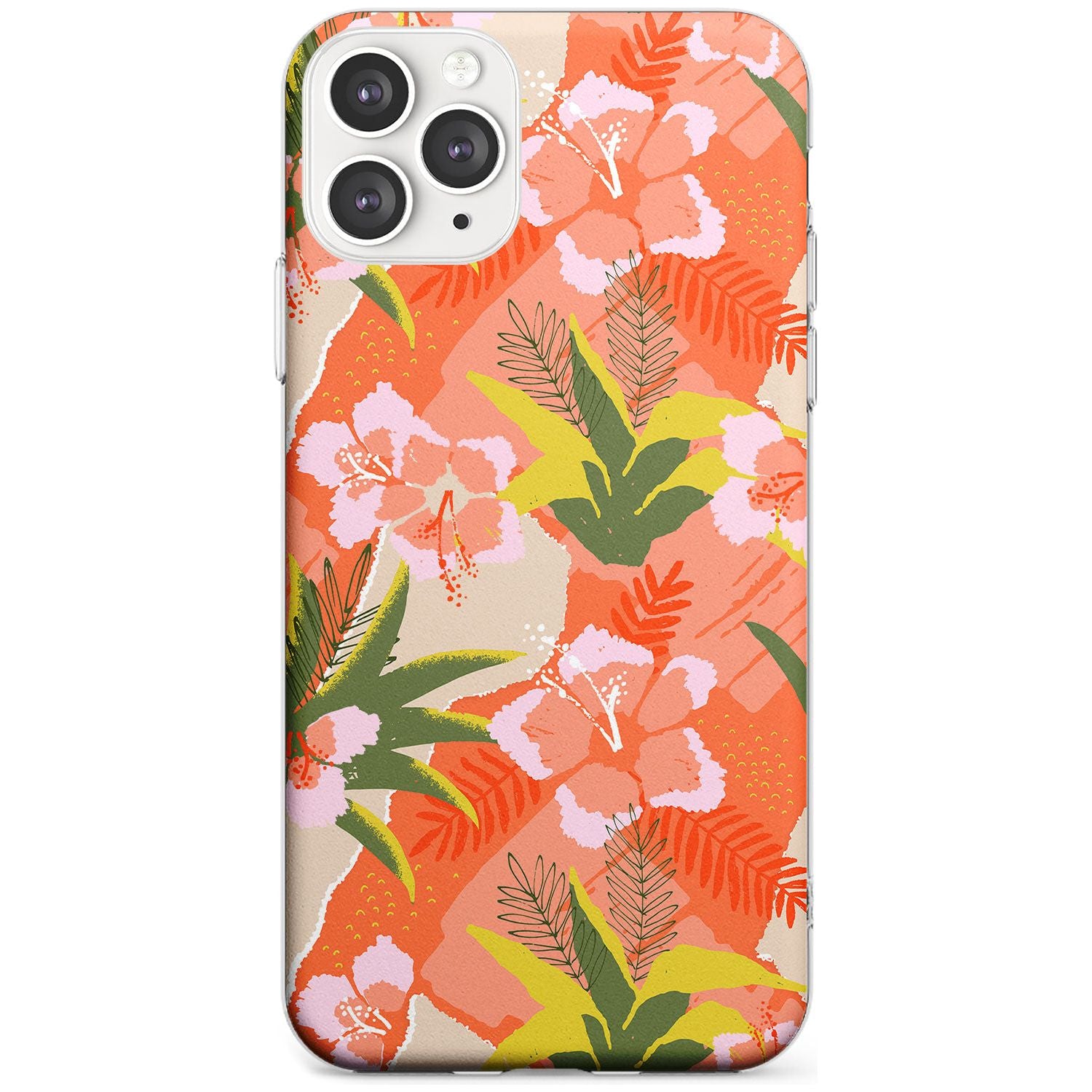 Hawaiian Flowers Abstract Pattern iPhone Case Slim Case Phone Case - Case Warehouse
