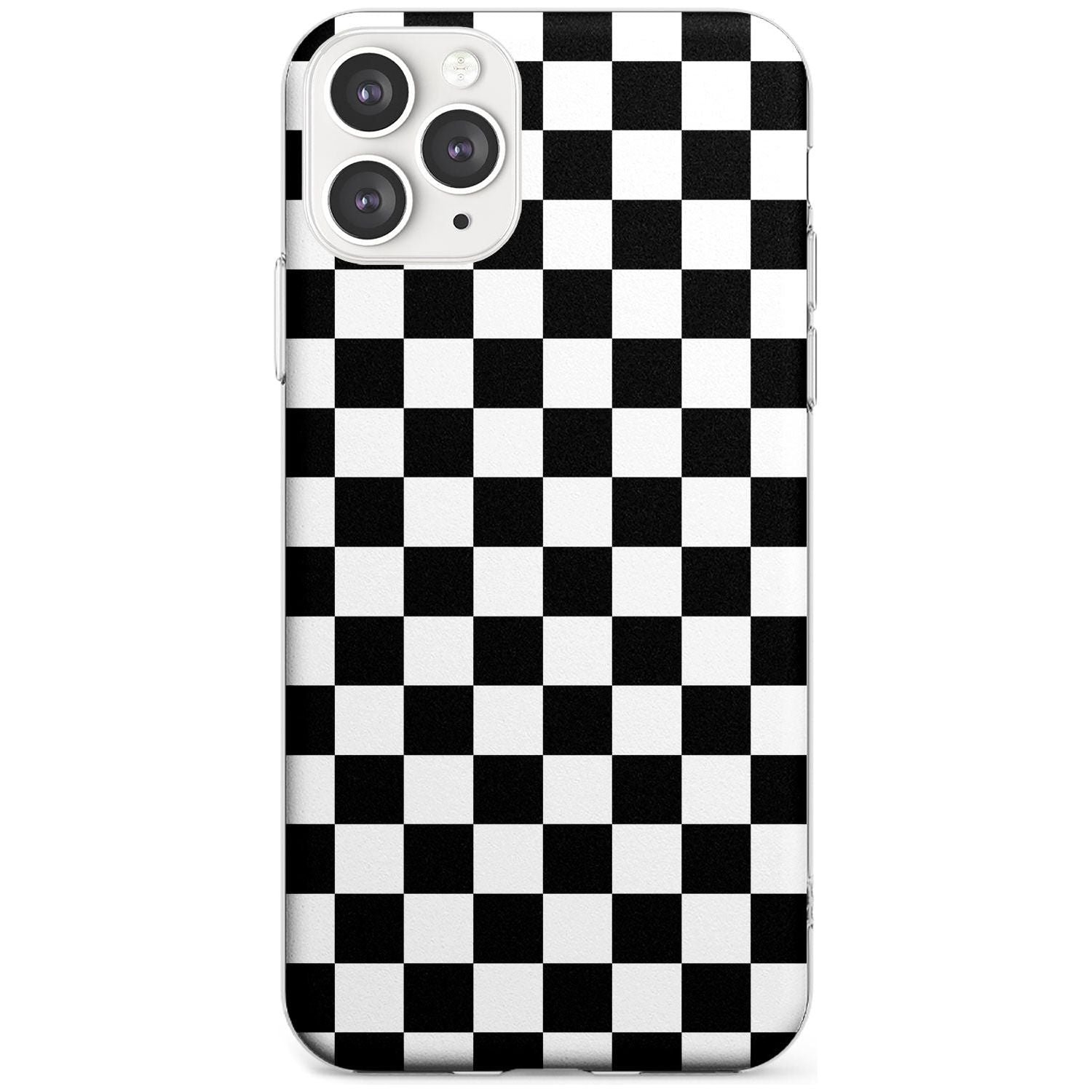 Black Checkered iPhone Case Slim Case Phone Case - Case Warehouse
