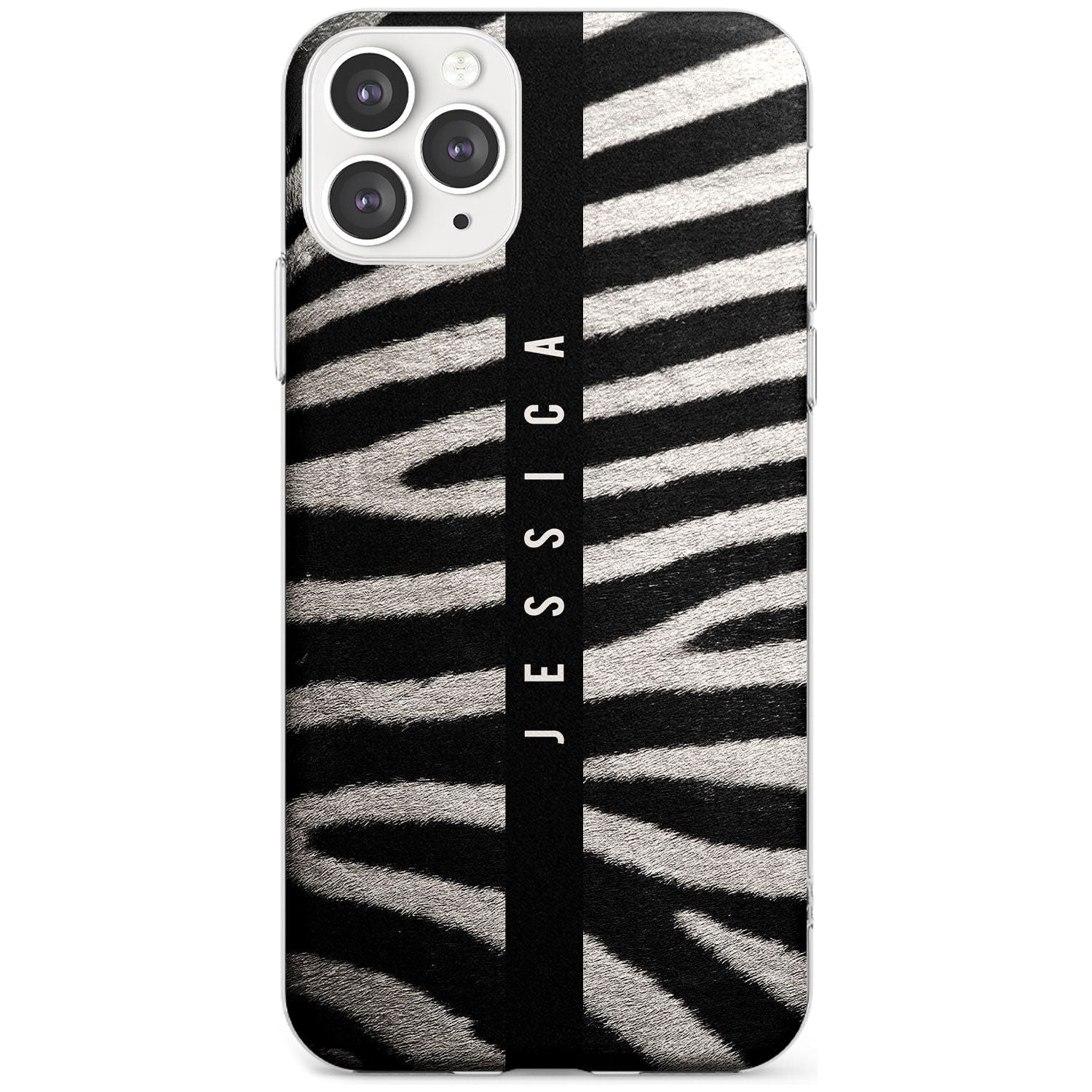 Zebra Print iPhone Case Slim Case Custom Phone Case - Case Warehouse