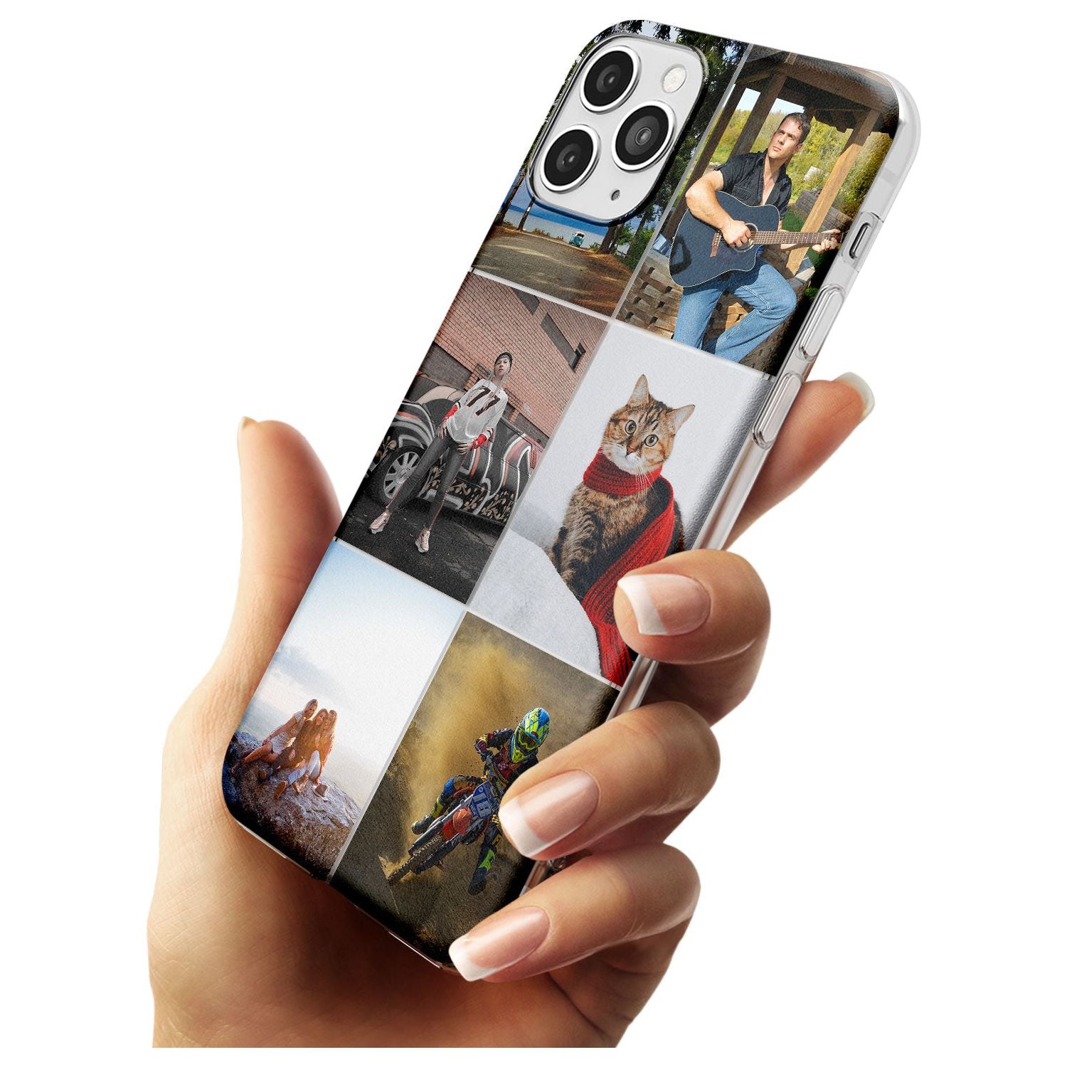 6 Photo Grid Black Impact Phone Case for iPhone 11 Pro Max