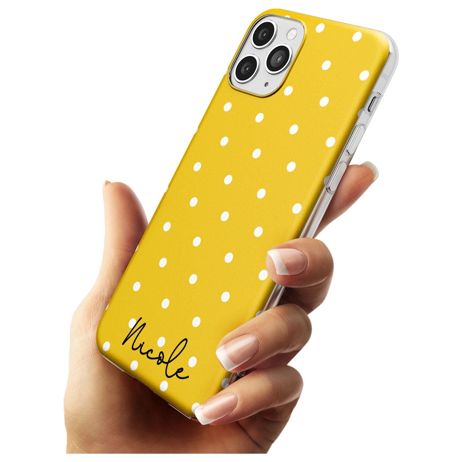 Custom Yellow Polka Dot iPhone Case Custom Phone Case - Case Warehouse