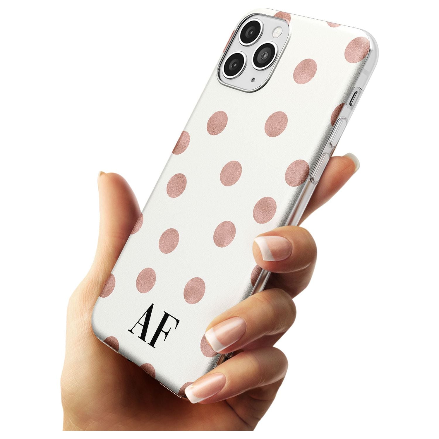 Initials & Dots iPhone Case Custom Phone Case - Case Warehouse
